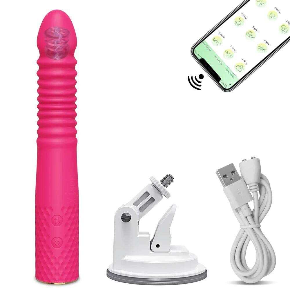 Telescopic Dildo Vibrator – Automatic G-Spot Thrusting Toy