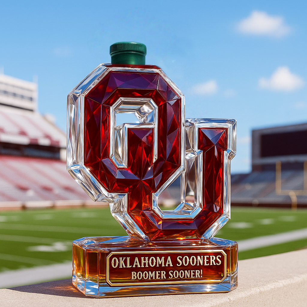 University of Oklahoma Sooners Whiskey Bottle