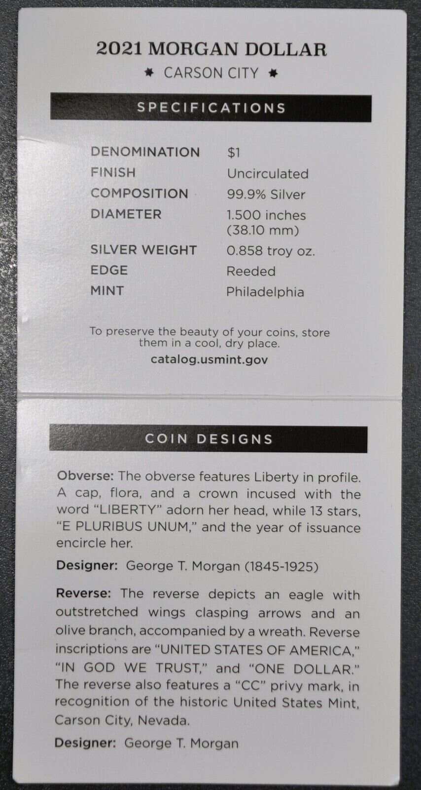 2021-(CC) Silver Morgan Dollar