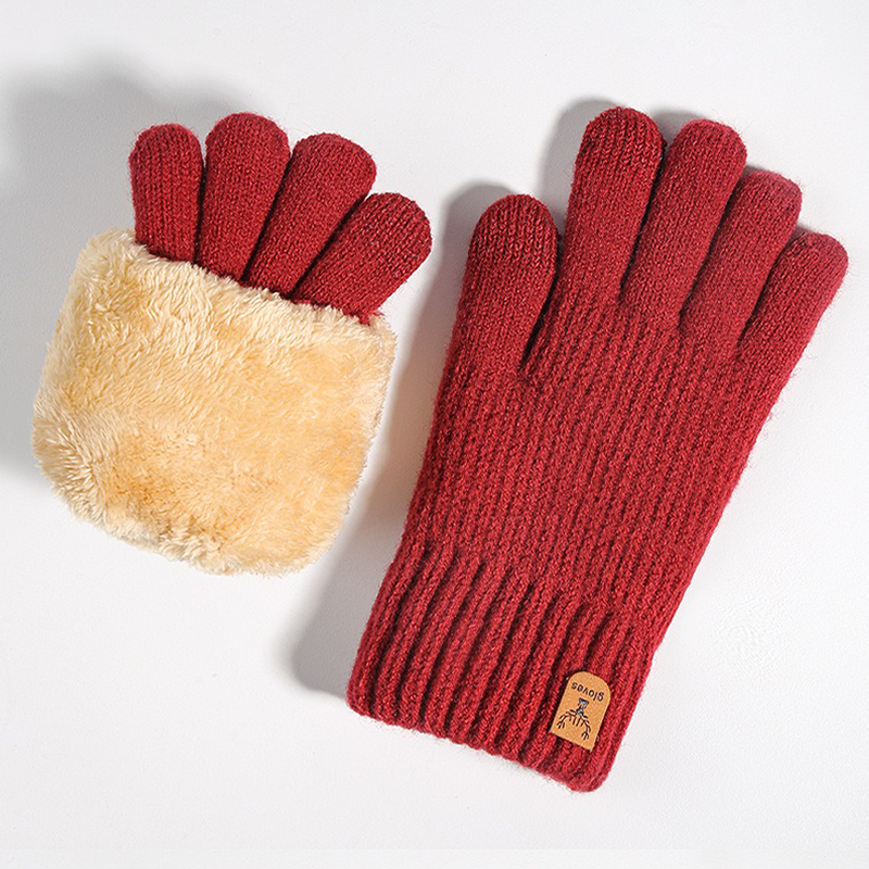Cozy Winter Gloves With Fuzzy Cuff