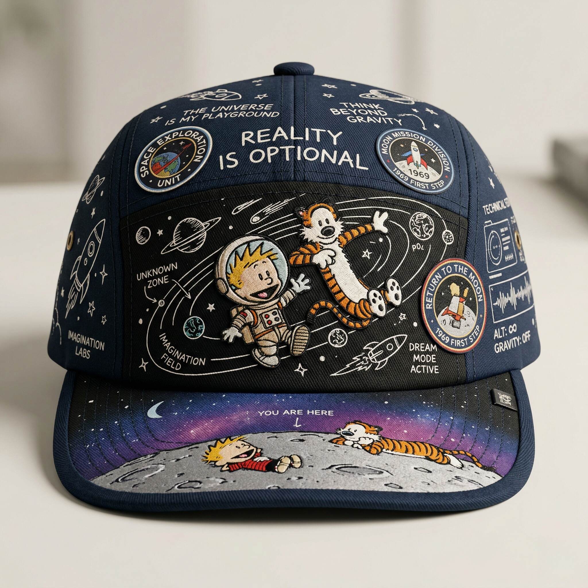Calvin and Hobbes Space Adventure Cap