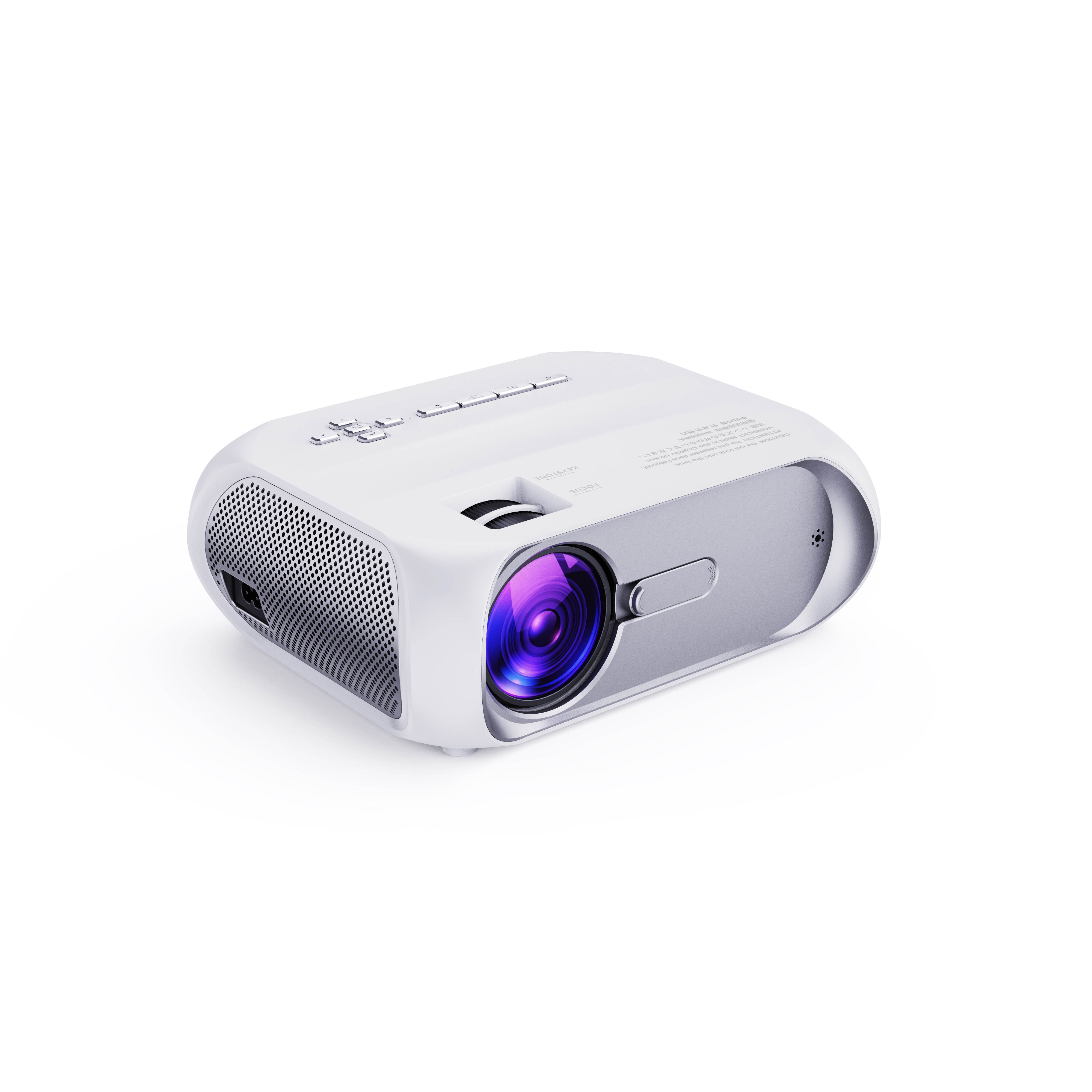 1pc Ultra Clear Large Screen Projectors 2025 Upgrade 4K Video Projectors, 50000 Hour Multimedia Home Theater Movie Projectors, Compatible With Full HD 1080P HDMI, VGA, USB, AV, Laptops, Smartphones