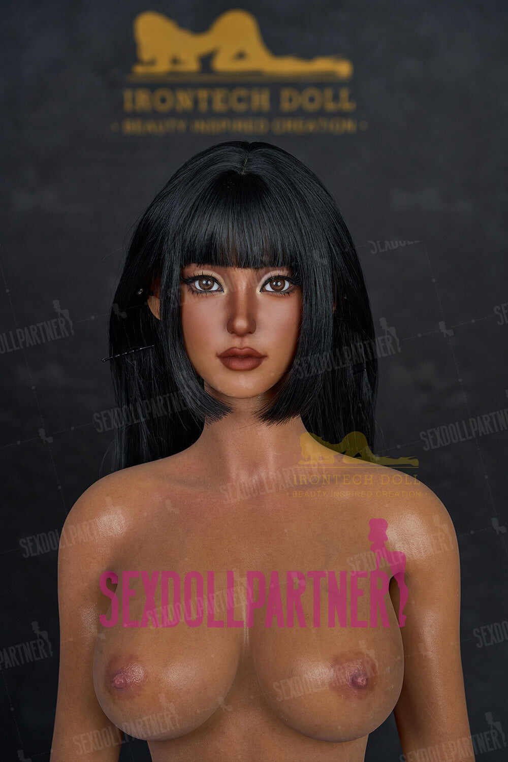 Real Lady Jett 5ft31/ 161cm #S14 Head Full Silicone Dark Tanned Athletic Realistic Adult Sex Love Doll