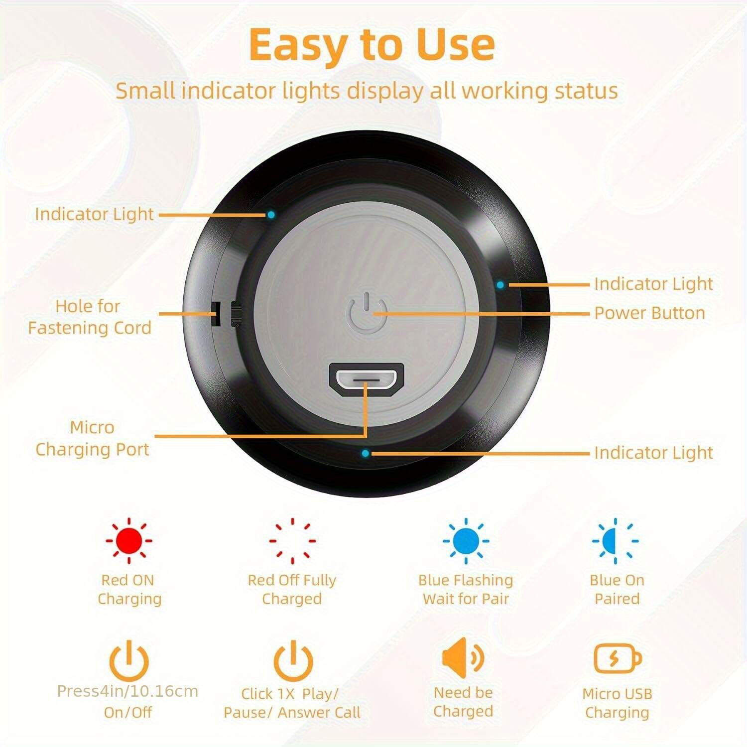 [Surround Sound Speaker] Compact Wireless Speaker with Four-Dimensional Surround Sound | Miniature, Irresistible Sound Quality