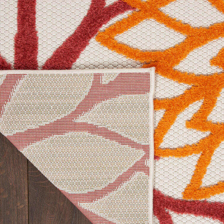 Miraloma Green/Red/Orange Indoor/Outdoor Rug
