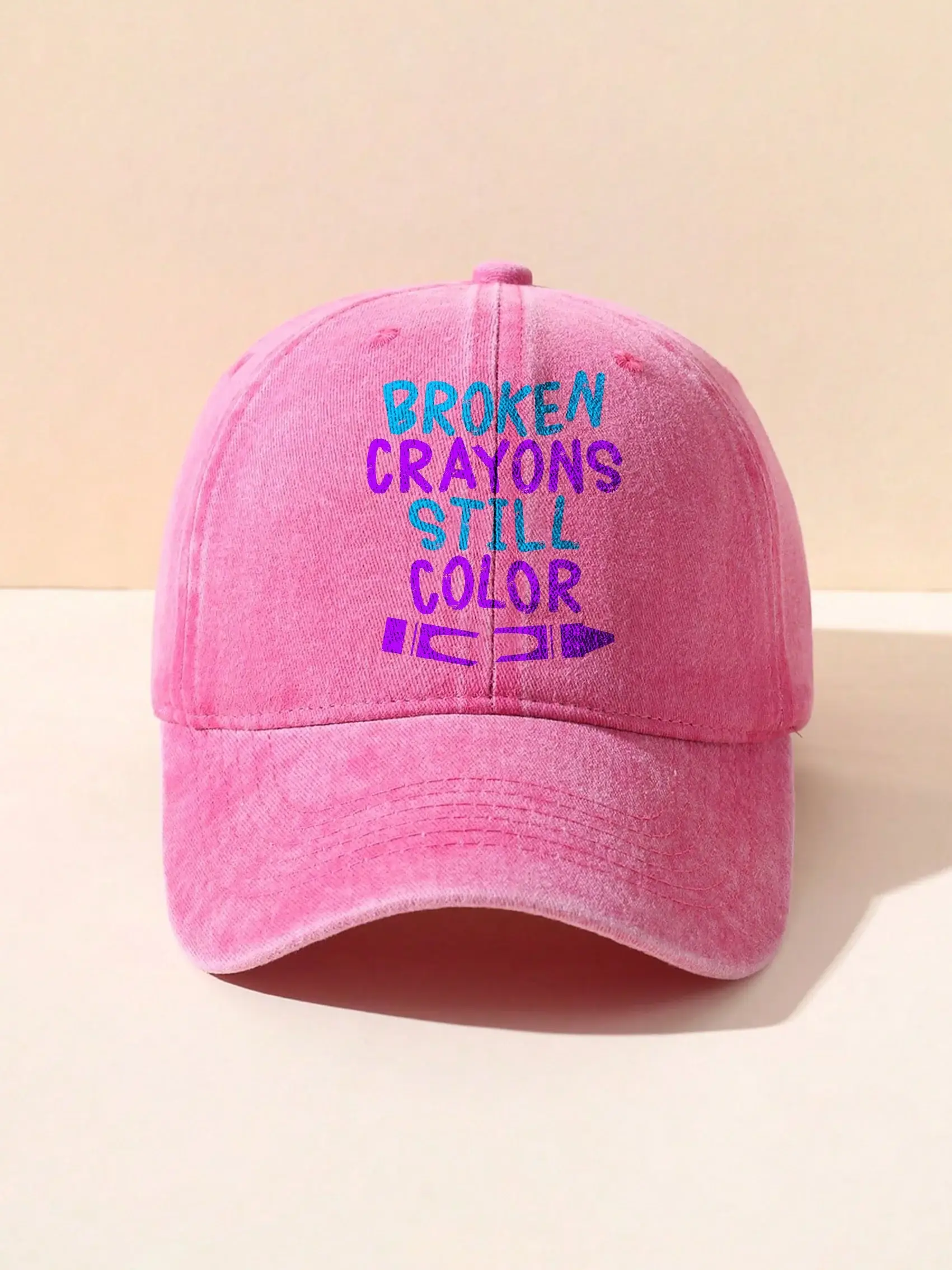 Broken Crayons Still Color Mental Health Awareness Encourage Print Casual Hats