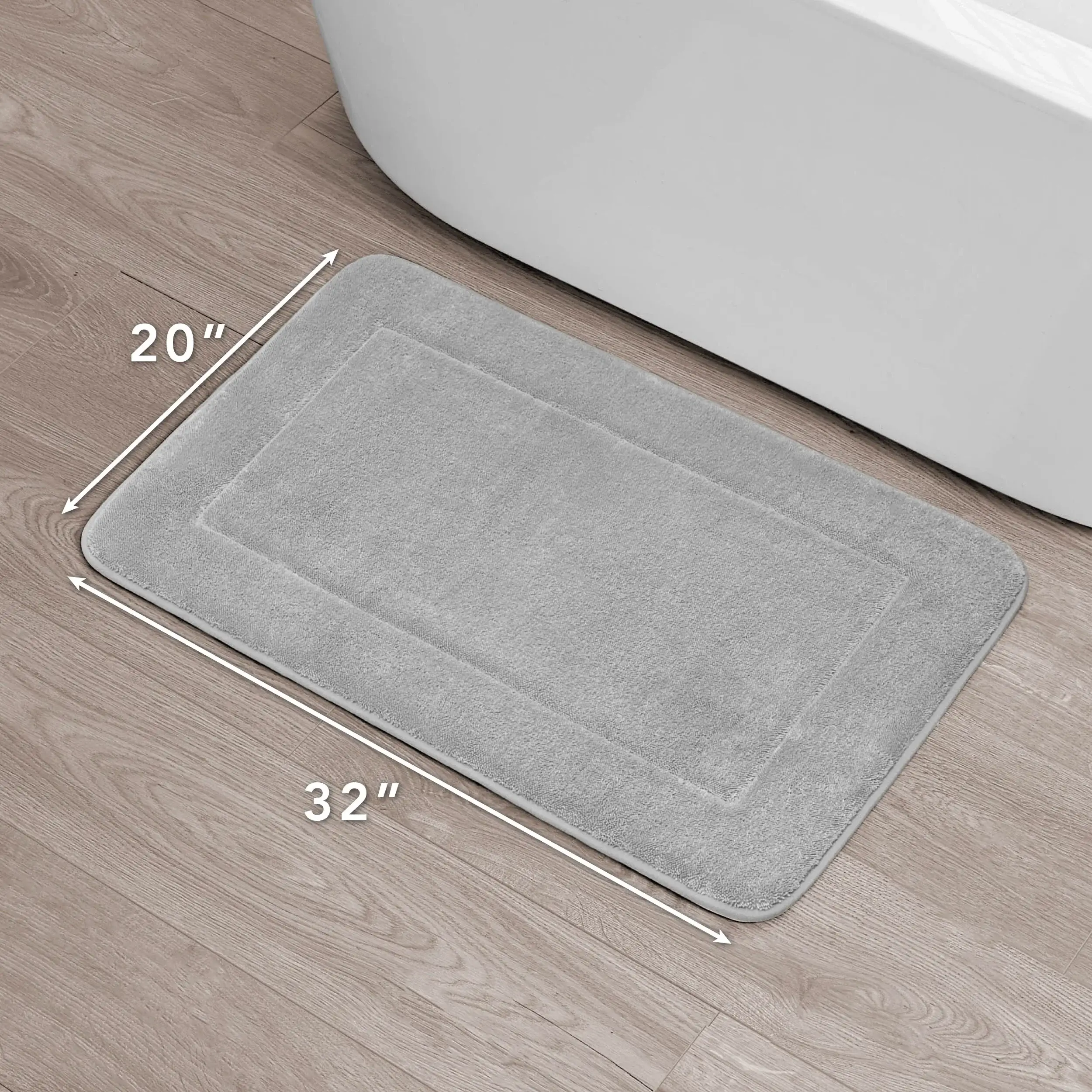 Oliver Brown Terry Memory Foam Bath Mat