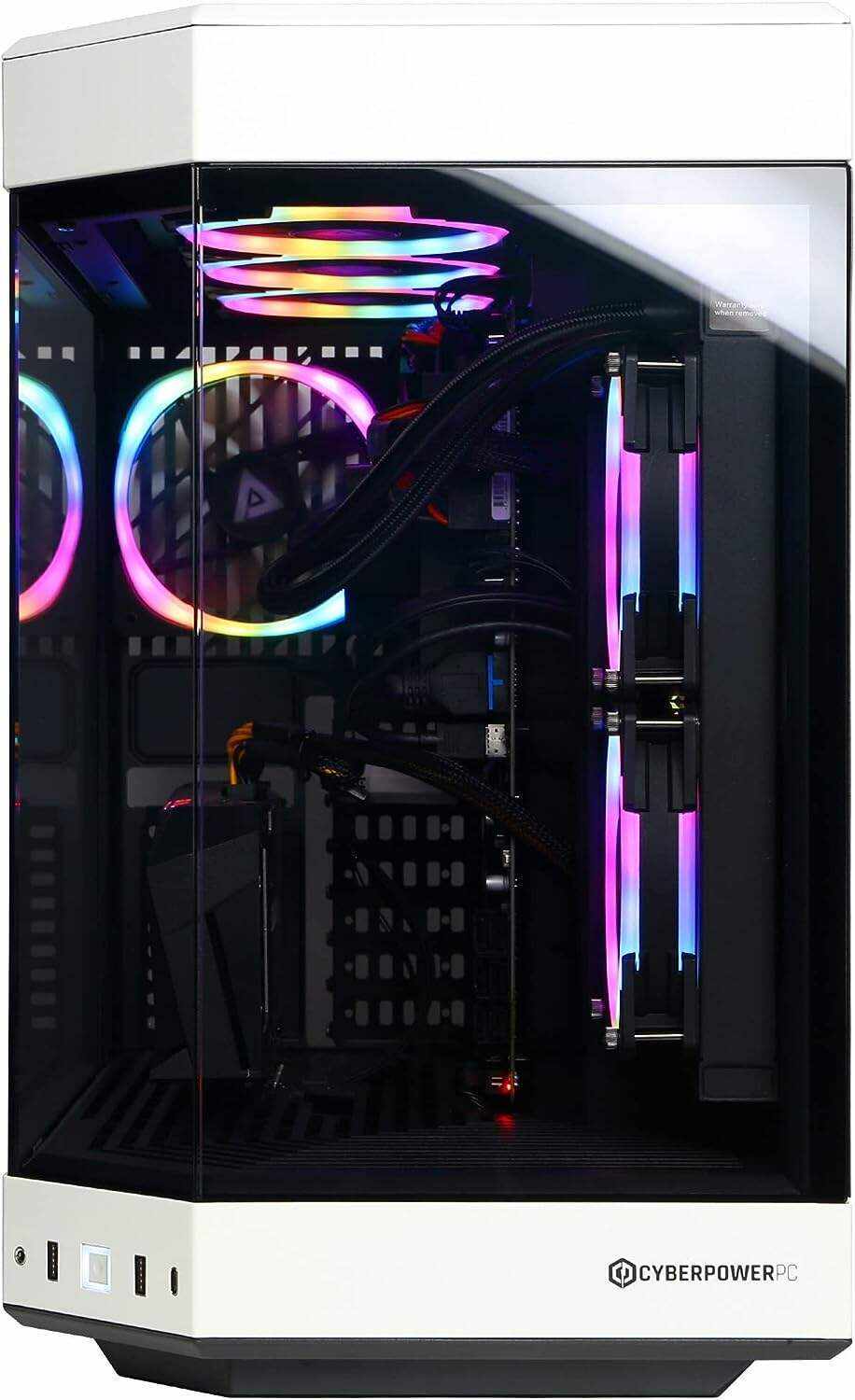 CyberPowerPC Gamer Xtreme VR Gaming PC, Intel Core i9-13900KF 3.0GHz, GeForce RTX 4070 Ti 12GB, 16GB DDR5, 1TB NVMe PCIe SSD, WiFi Ready & Windows 11 Home (GXiVR8080A34), White