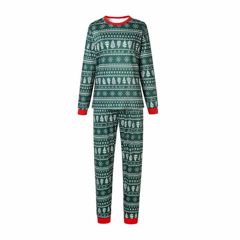 Matching Family Printed Holiday Christmas Pajamas Pjs Set