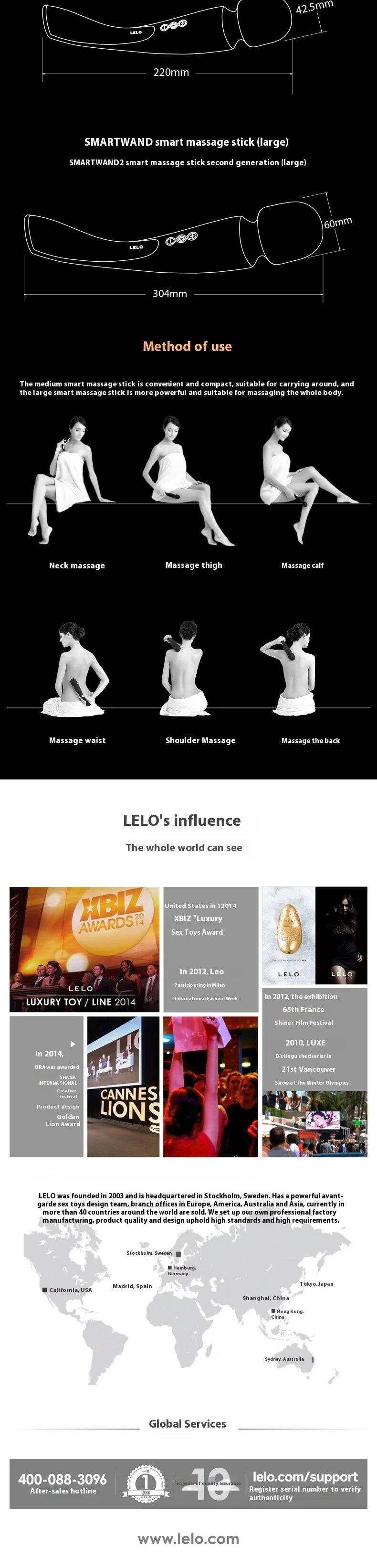 LELO Smart Wand 2 Large Smart Female Vibrator II Large