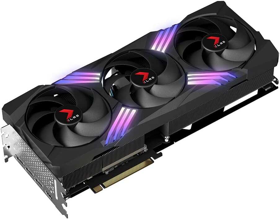 PNY GeForce RTX™ 4070 Ti Super 16GB VERTO™ OC Triple Fan Graphics Card DLSS 3 (256-bit, GDDR6X, PCIe 4.0, HDMI/DisplayPort, Supports 4k, incl. Adapter & Support Bracket, 3 slot)