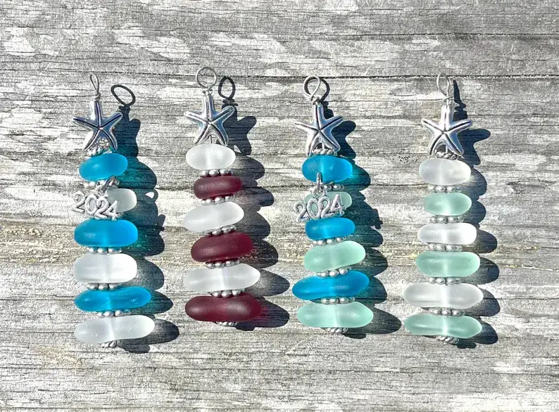 Sea Glass Tree Ornament