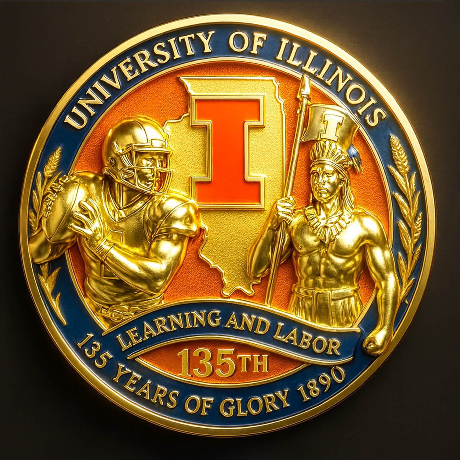University of Illinois 135th Anniversary Commemorative Coin