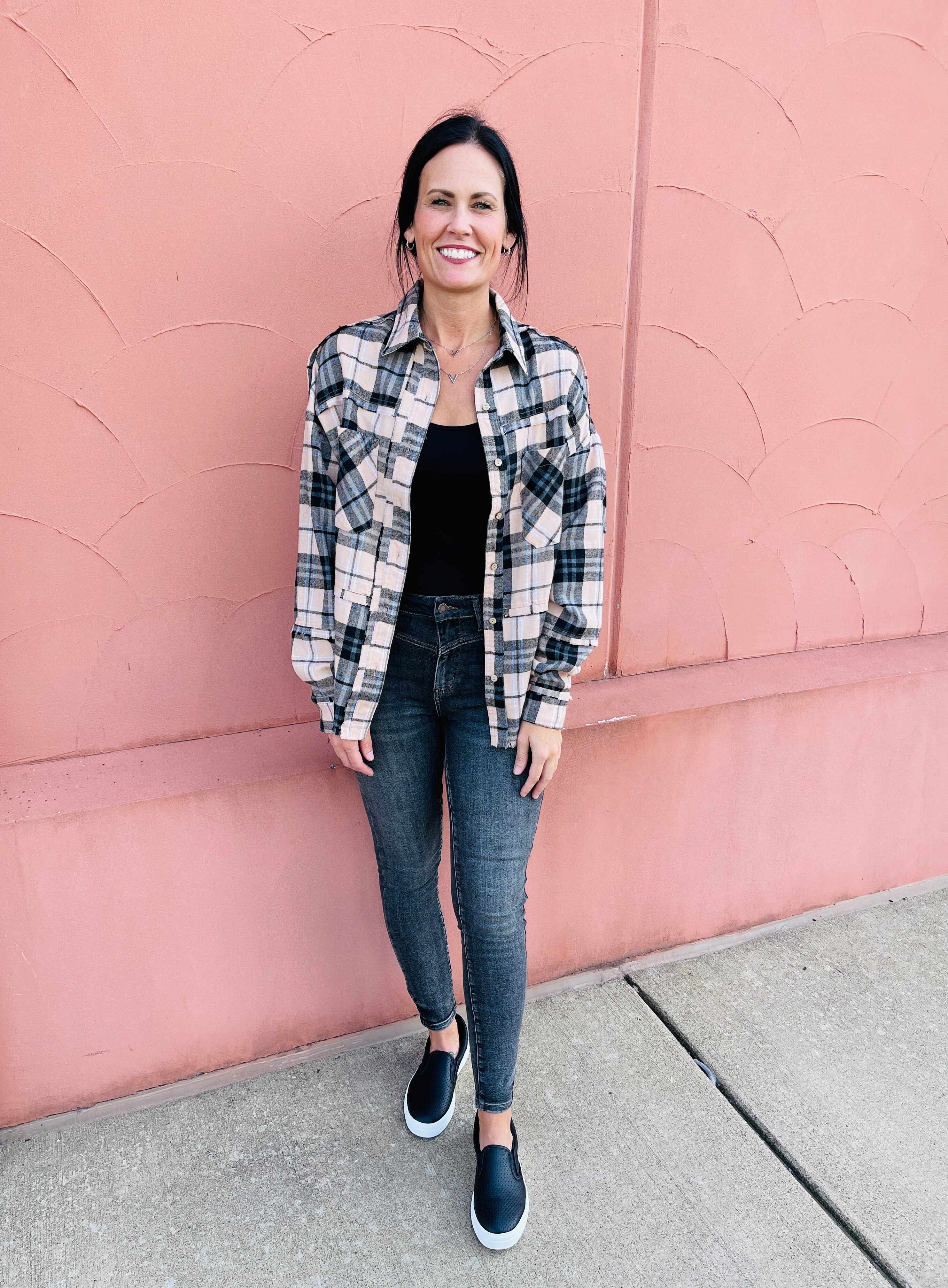 RESTOCK! Plus/Reg Shades of Grey Skinny Jeans