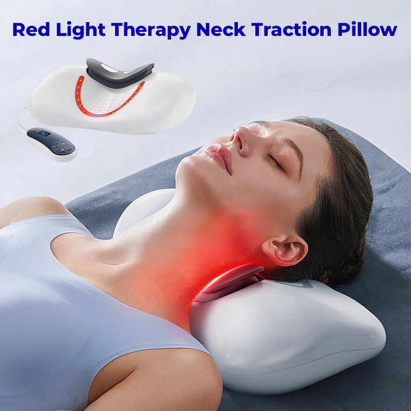 Red Light Therapy Neck Traction Pillow