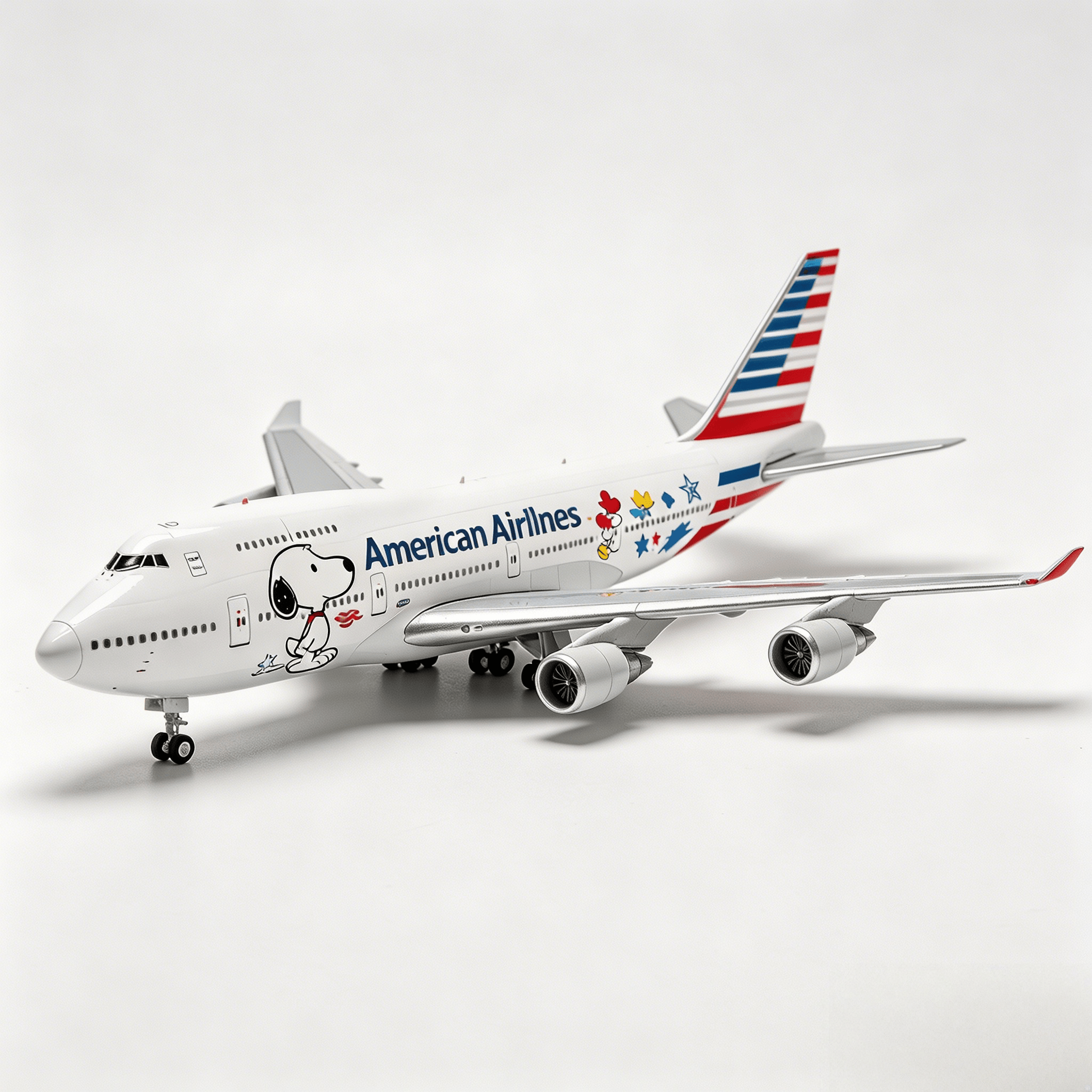 ✈️ Snoopy x American Airlines 747 – Flying Ace Collector’s Model! 🐶
