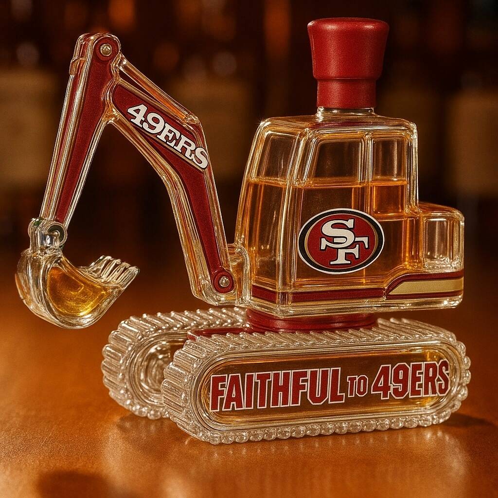 NFL Team Excavator Whiskey Bottle