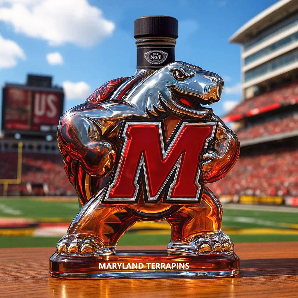 Maryland Terrapins Whiskey Bottle