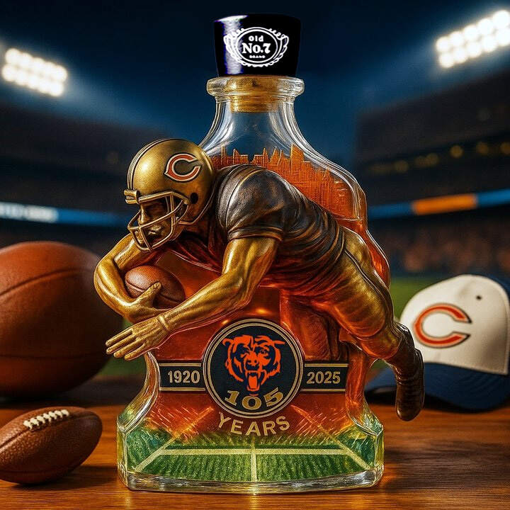 CHICAGO BEARS · 105th Anniversary Whiskey Bottle