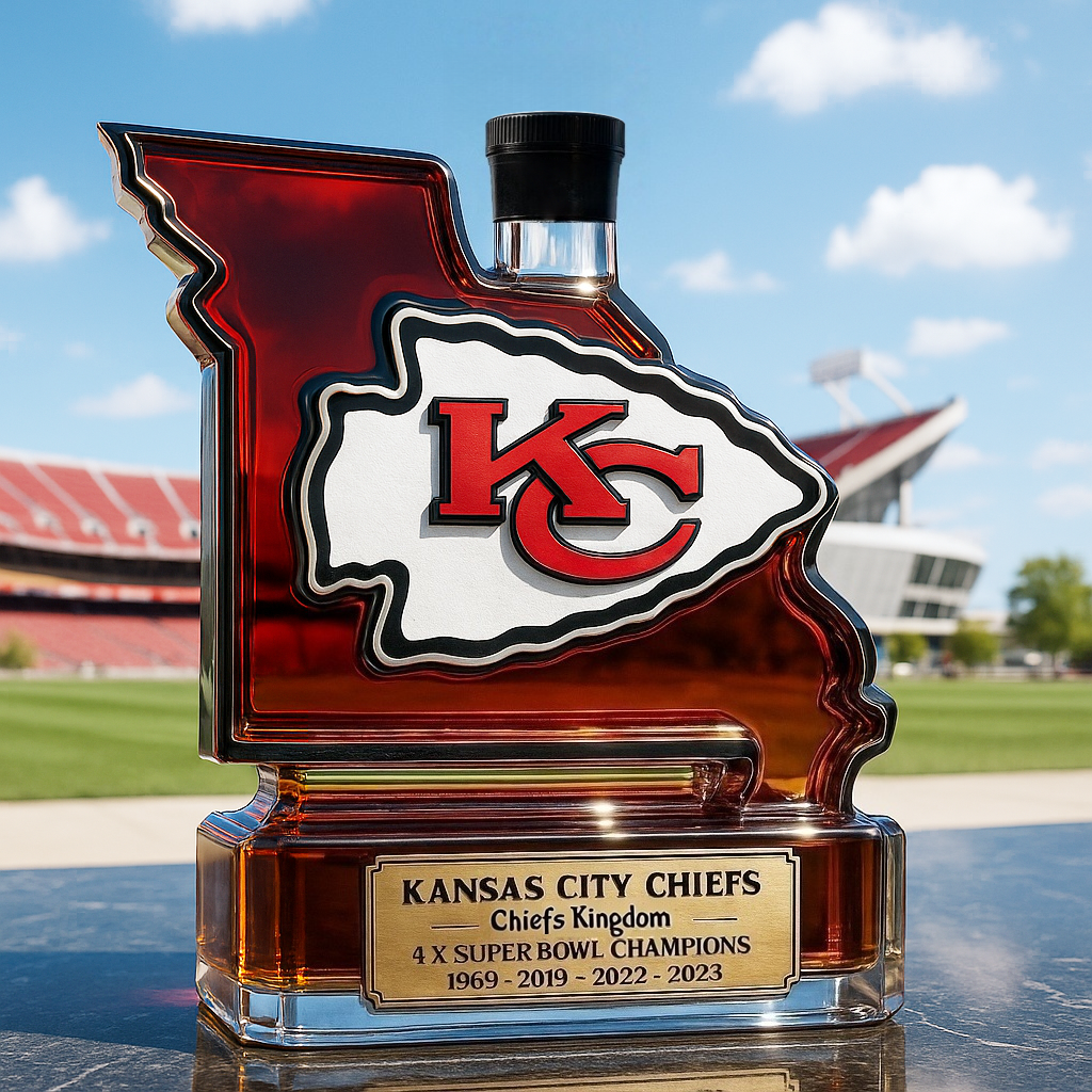 Kansas City Chiefs Limited Edition Whiskey Bottle