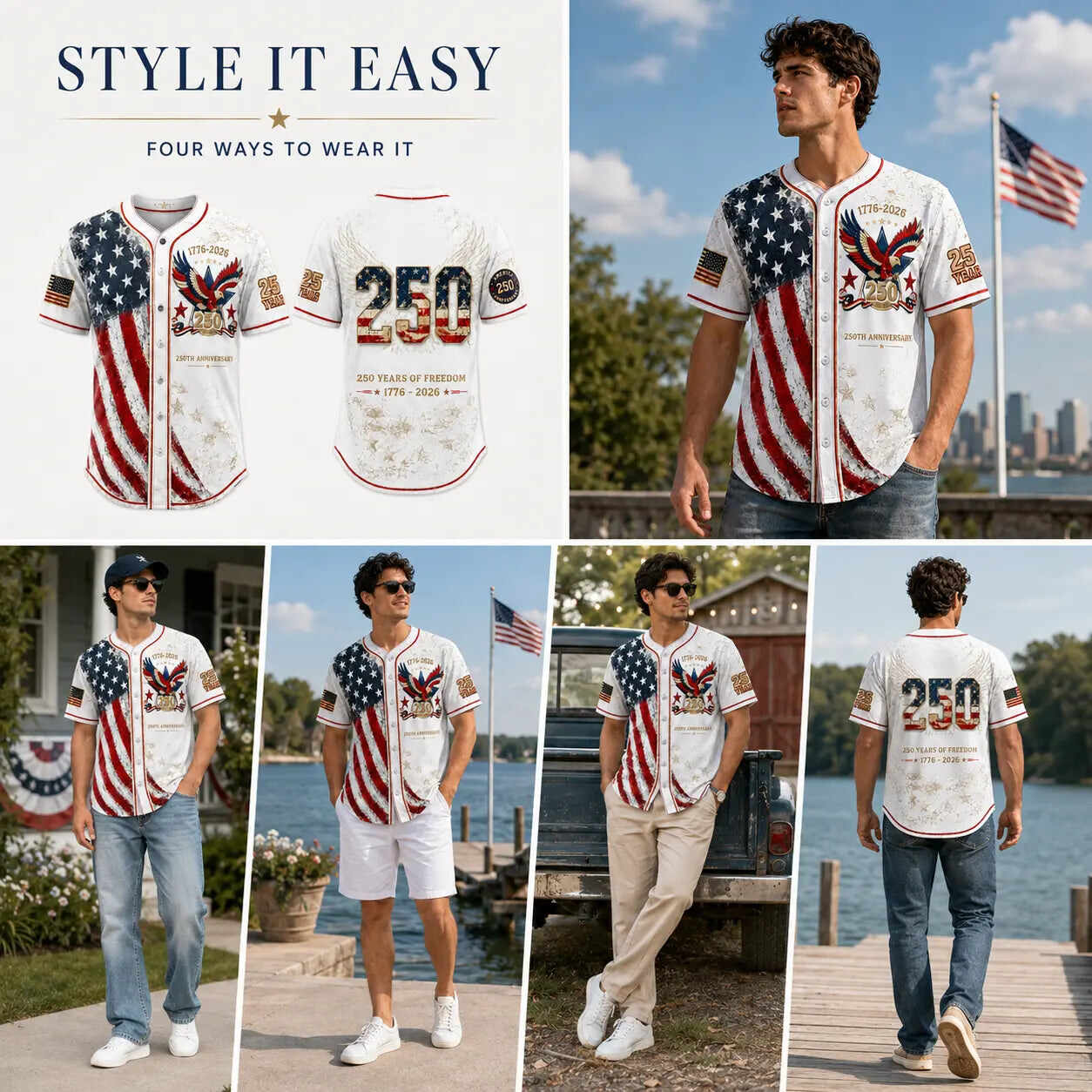250th Anniversary Baseball Jersey
