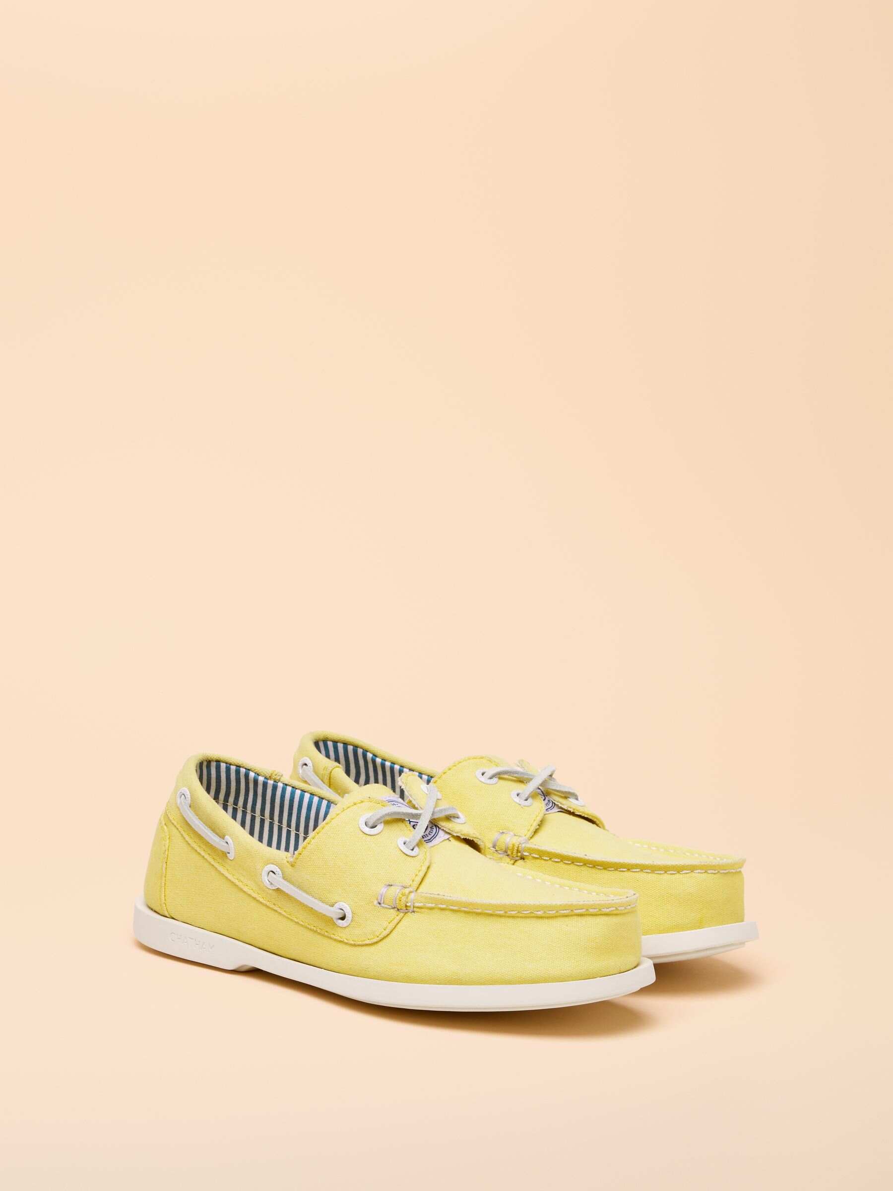 Joules X Chatham Yellow Jetty Deck Shoes