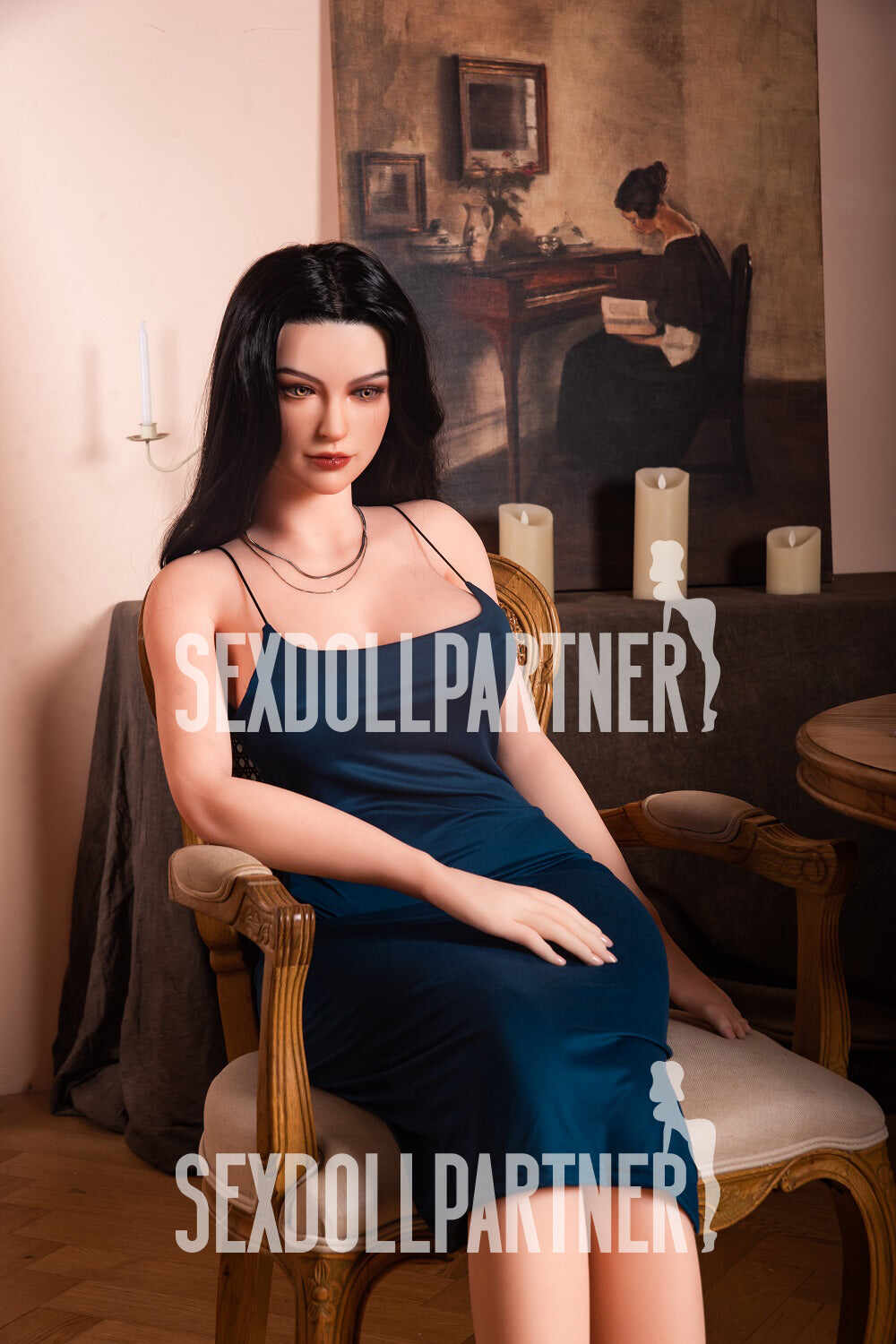 EU Stock - RIDMII Karyn Plus 5ft34/ 163cm Unique Design Silicone Head TPE Body Nice Tits Realistic Adult Love Sex Doll