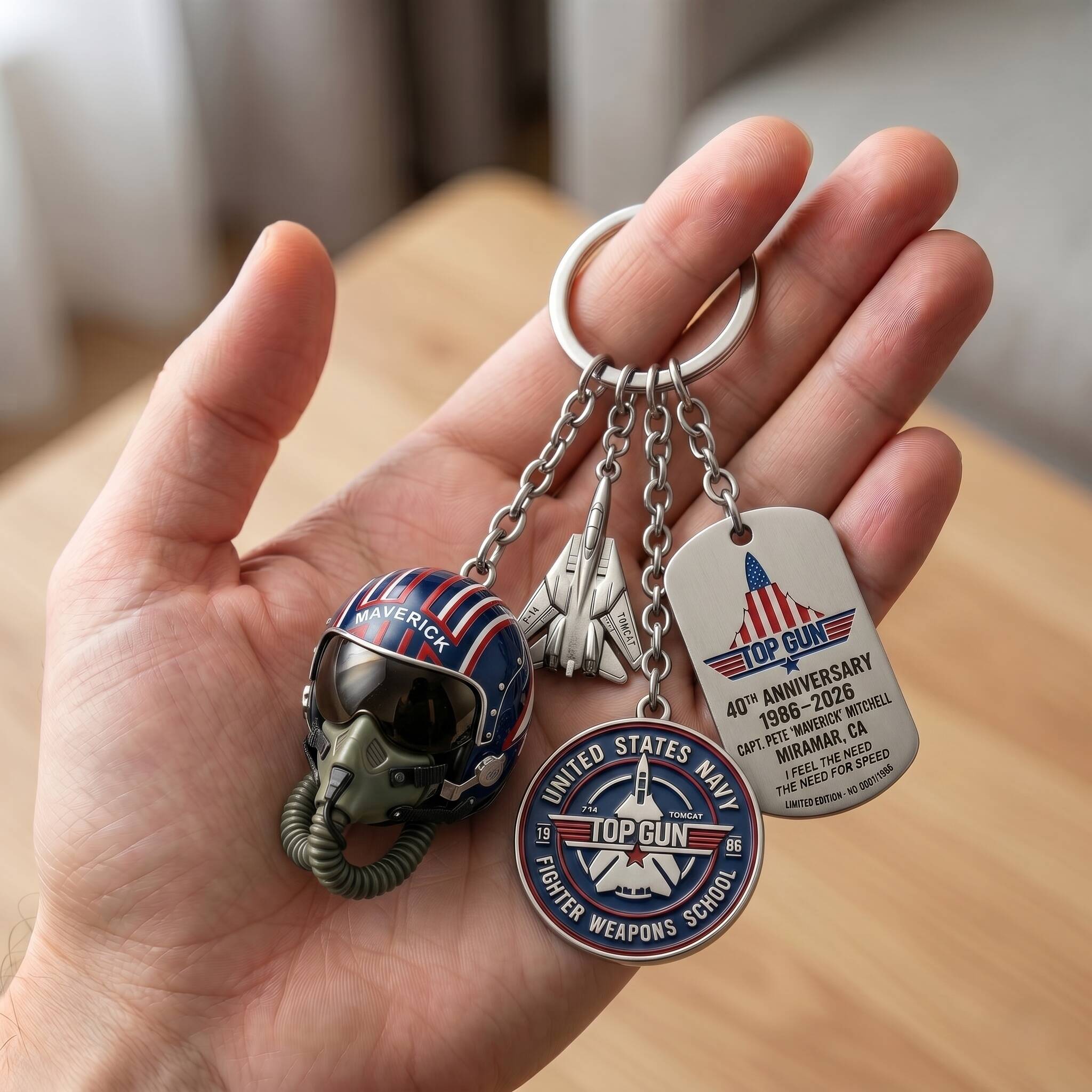 Top Gun Maverick 40th Anniversary Legacy Collector Keychain ✈️