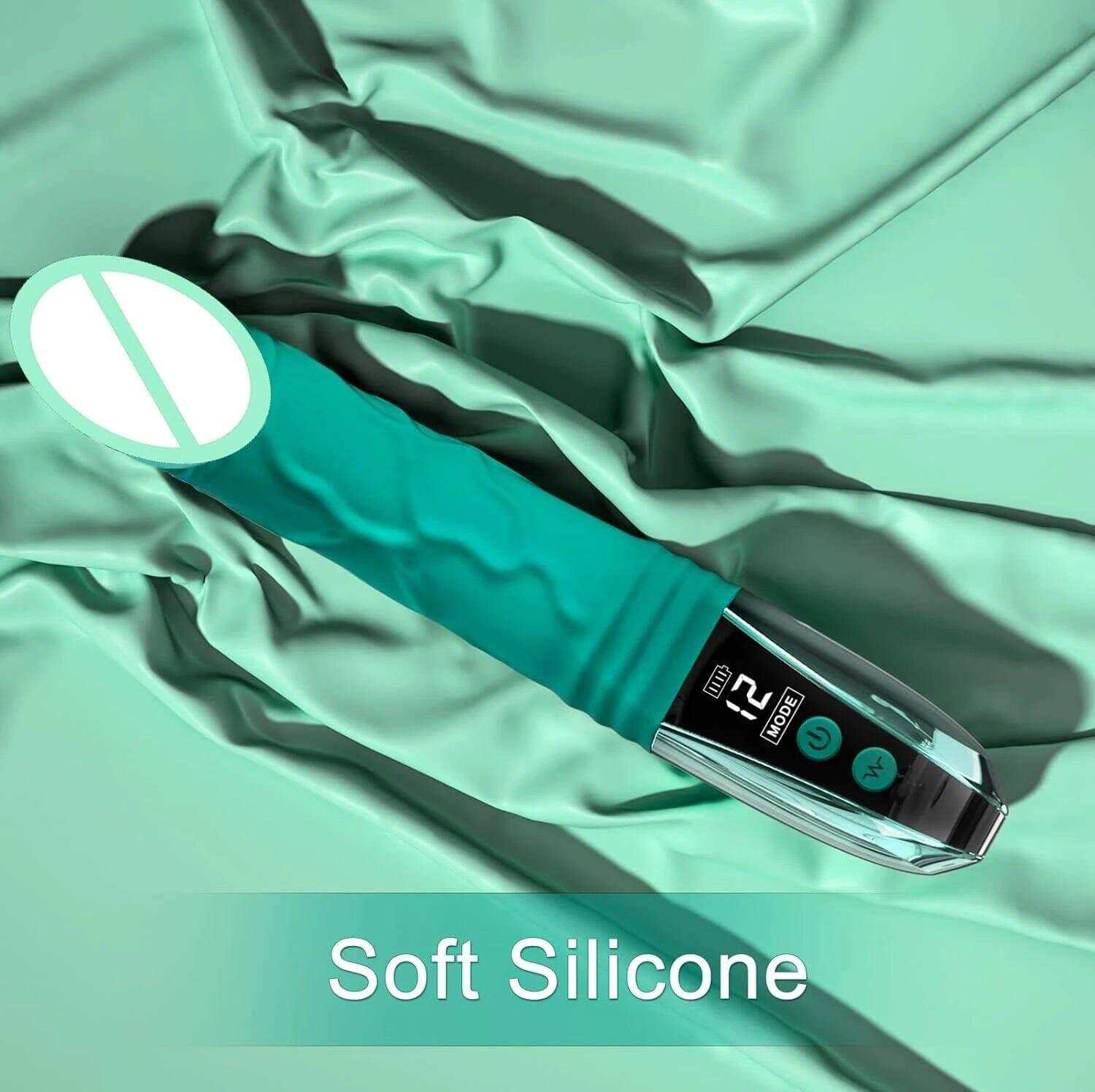 LCD Display 12-Power Vibrator – Clitoris, Nipple & G-Spot Stimulator