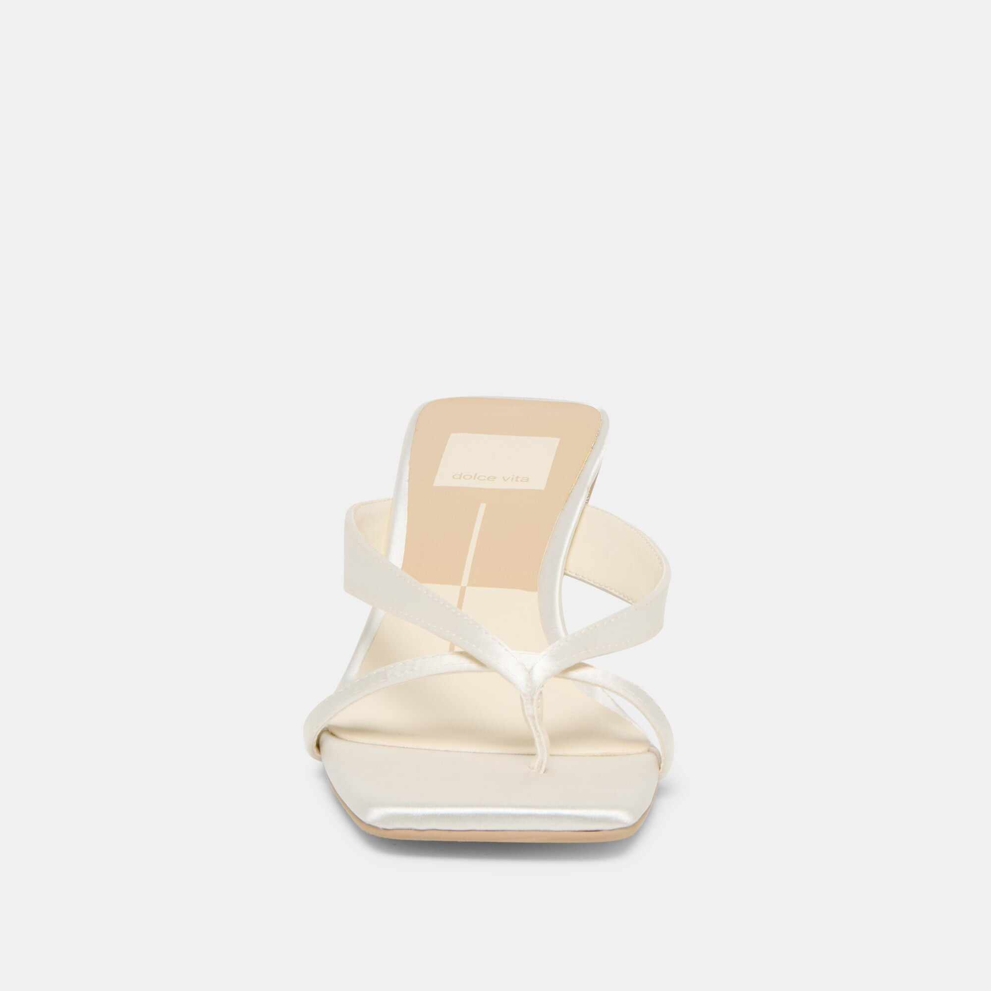 BREVEL HEELS TRUE WHITE SATIN