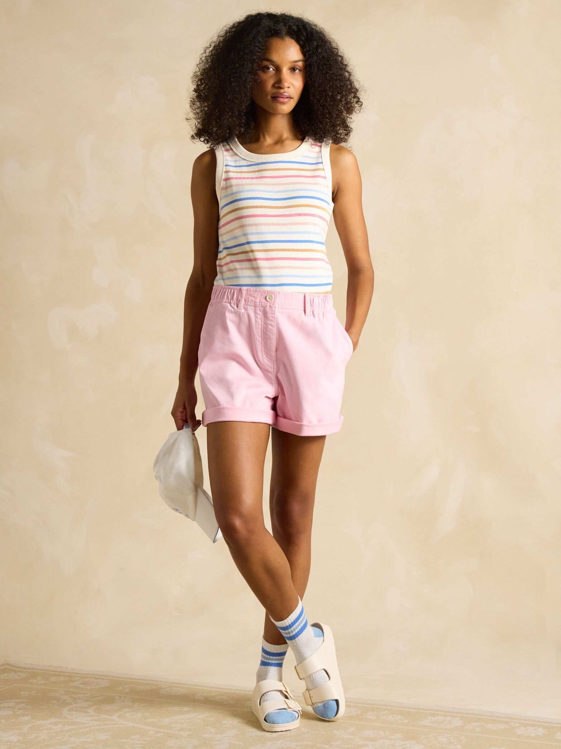 Multi Striped Premium Ribbed Jersey Vest