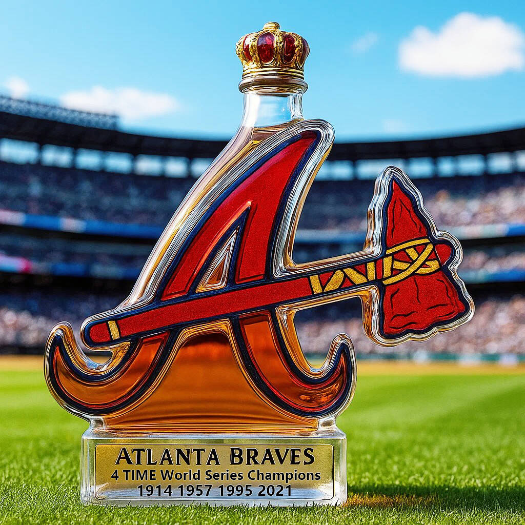 Atlanta Braves Team Honor Limited Edition Whiskey Bottle