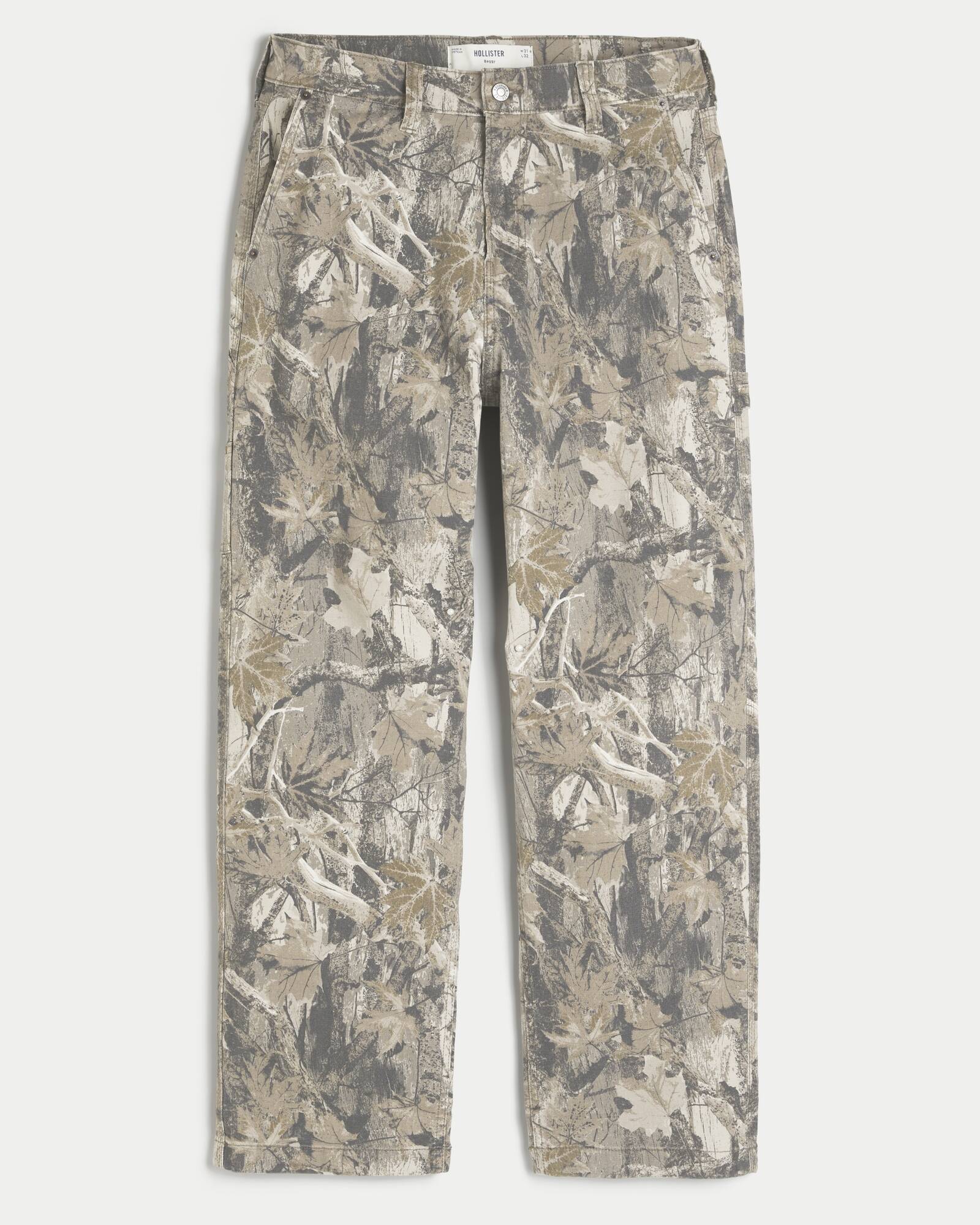 Railroad Stripe Baggy Painter Jeans
