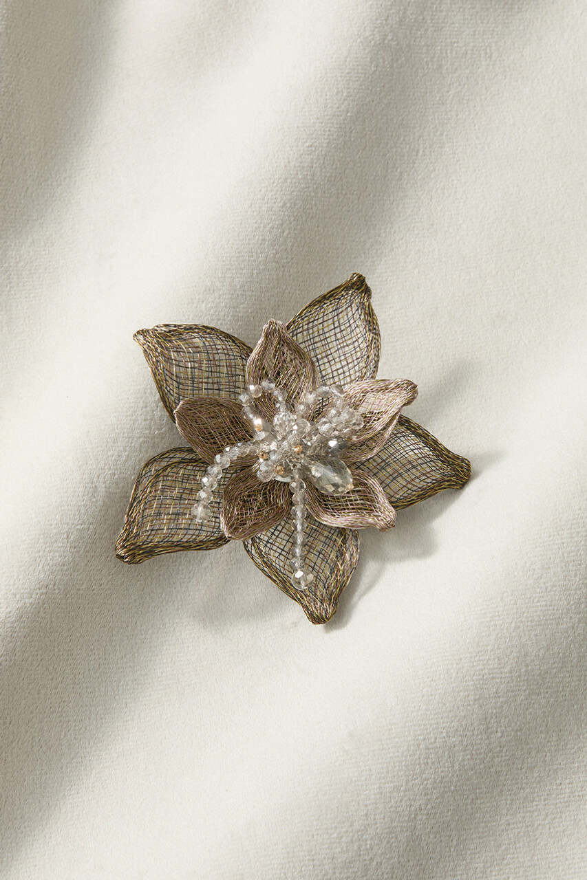 Artful Overlay Flower Pin