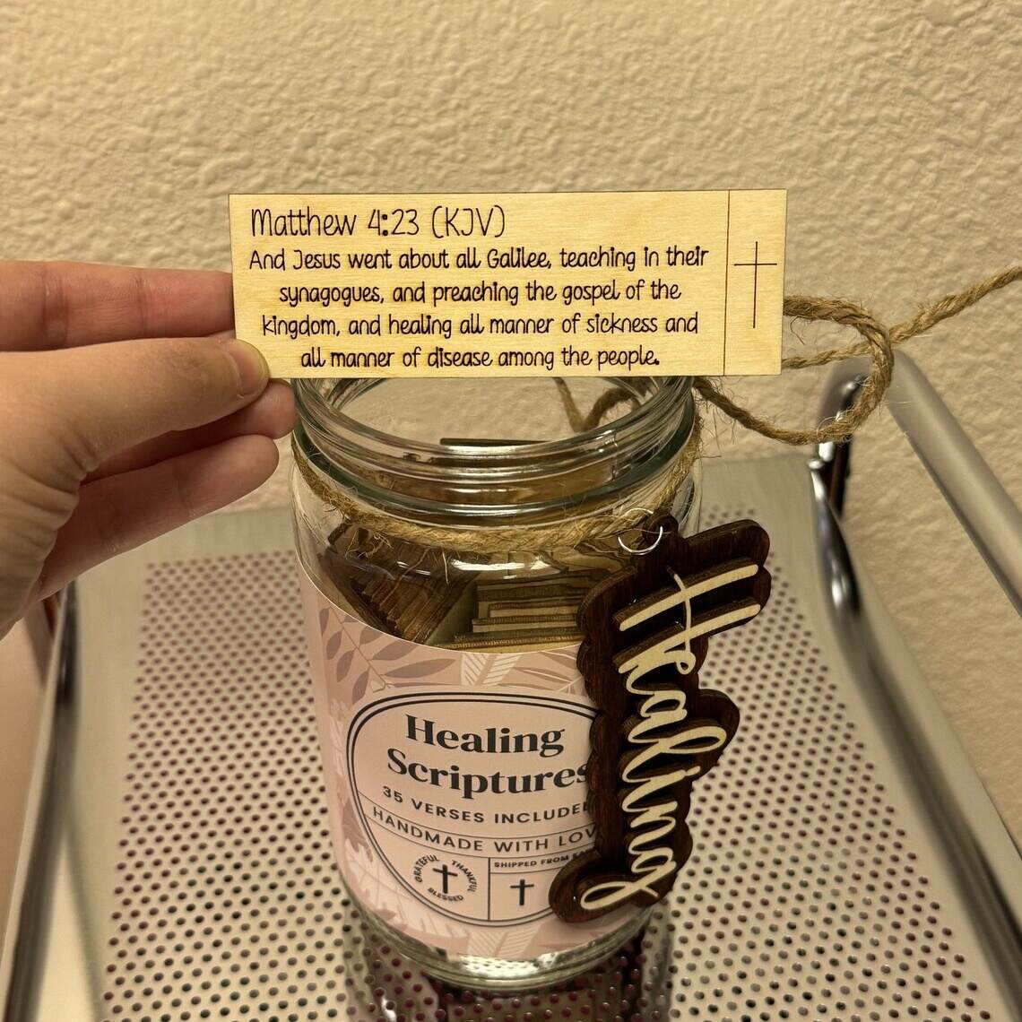 Healing Scripture & Biblical Affirmation Jars