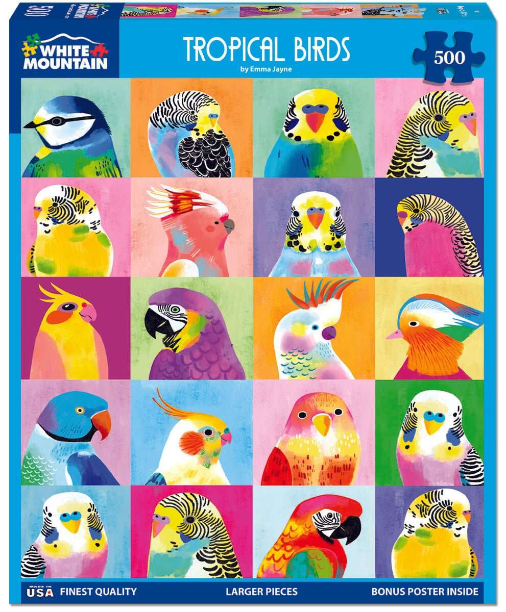 Tropical Birds (1981pz) - 500 Piece Jigsaw Puzzle
