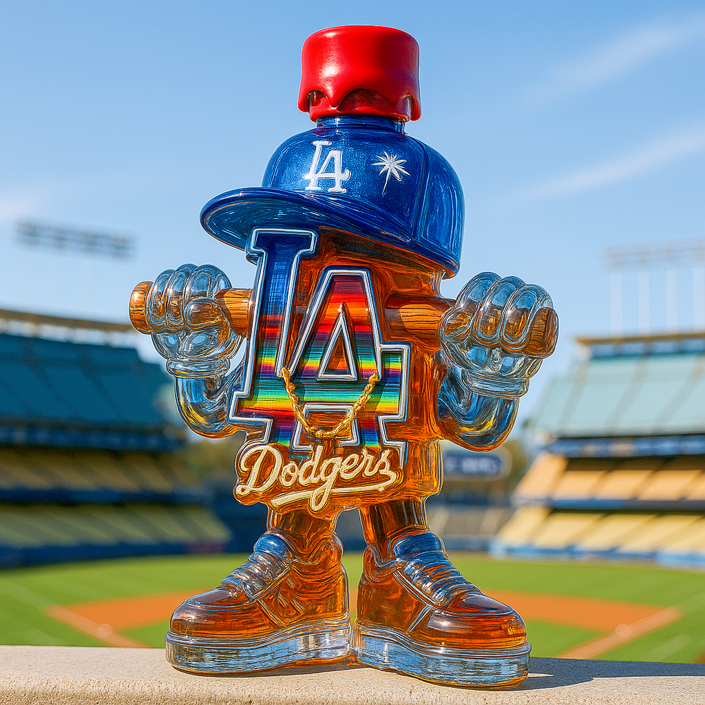 Dodgers Whiskey Bottle