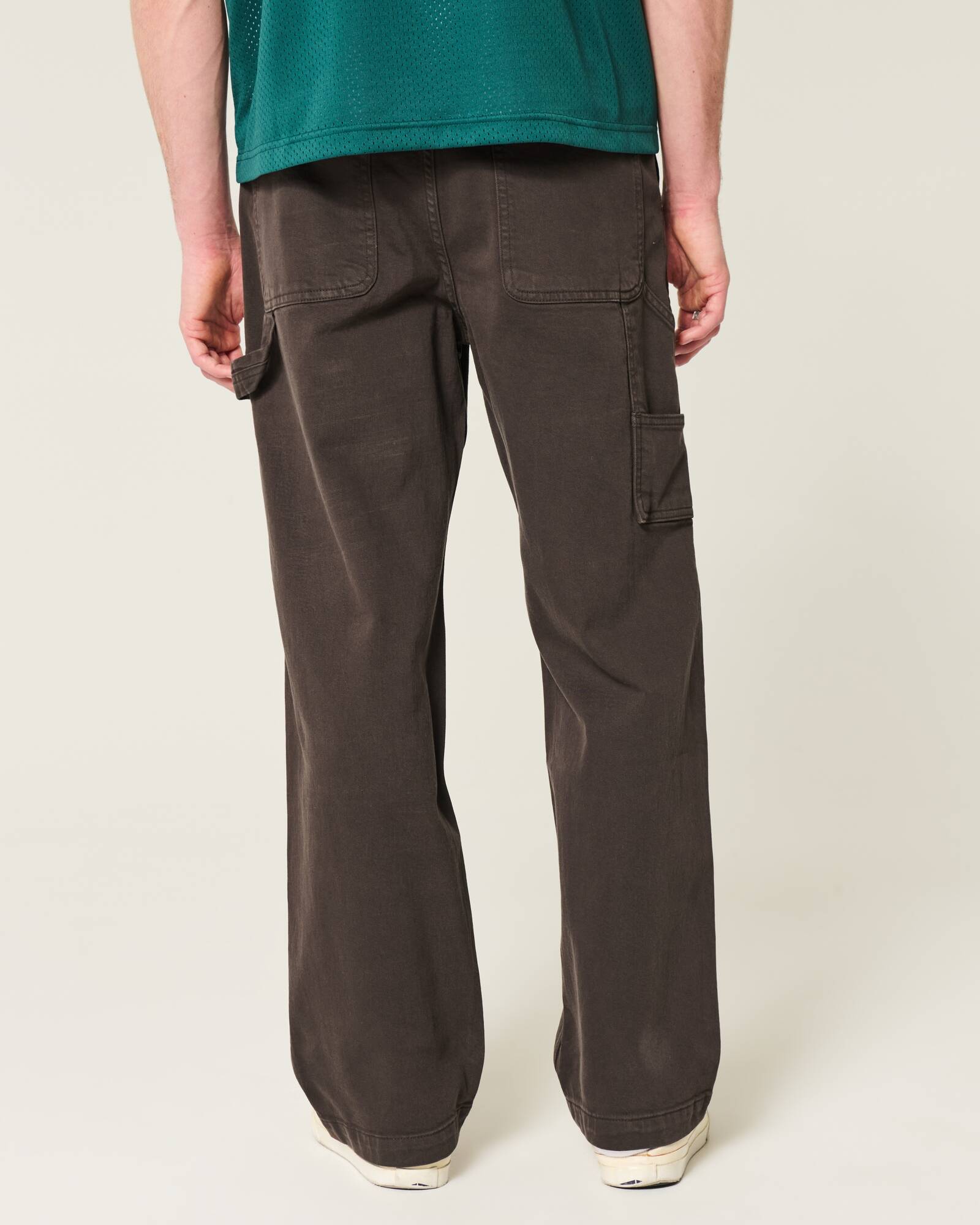 Railroad Stripe Baggy Painter Jeans