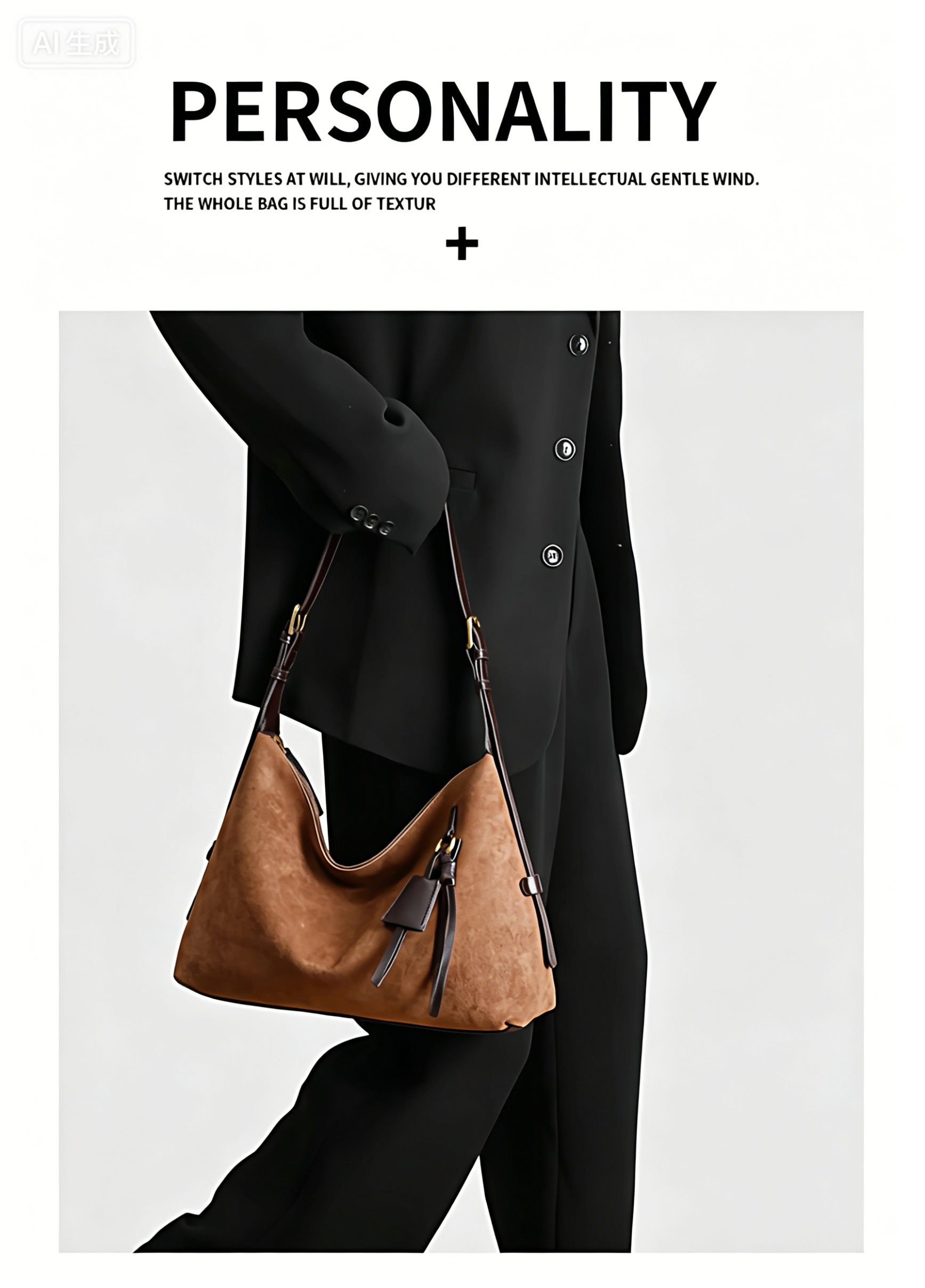 Fashionable women handbag with classic design