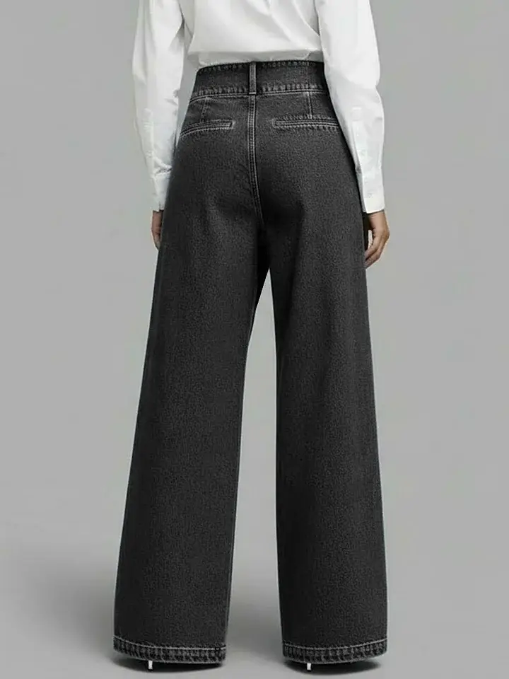 🔥Summer Arrivals🌟Women's High-waisted Casual Loose-fitting Wide-leg Jeans
