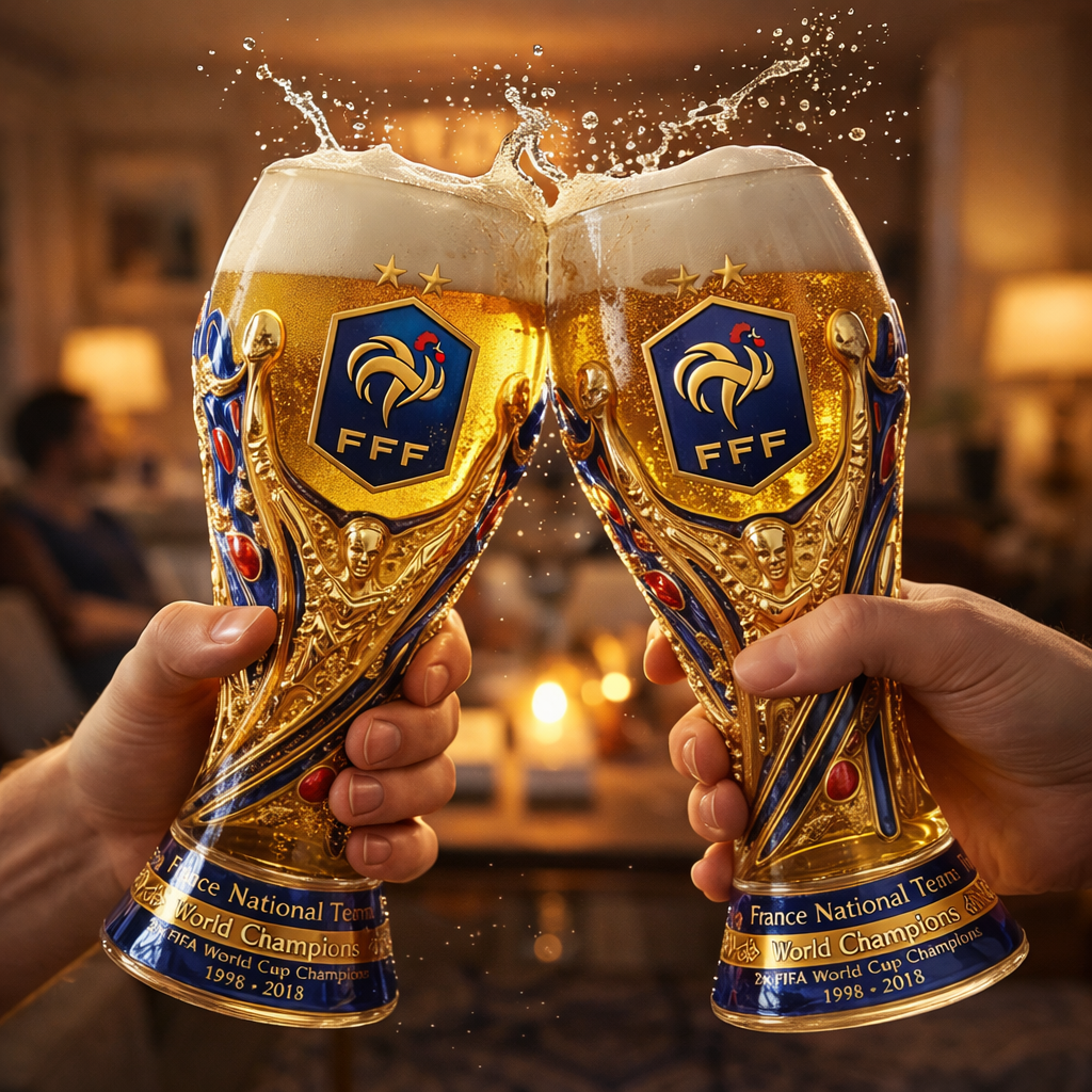 Verre en forme de trophée de la Coupe du monde de l'équipe nationale argentine