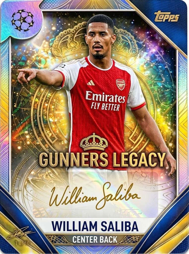 Arsenal F.C. 140th Anniversary Topps Legacy Collection Ultra Premium Trading Cards