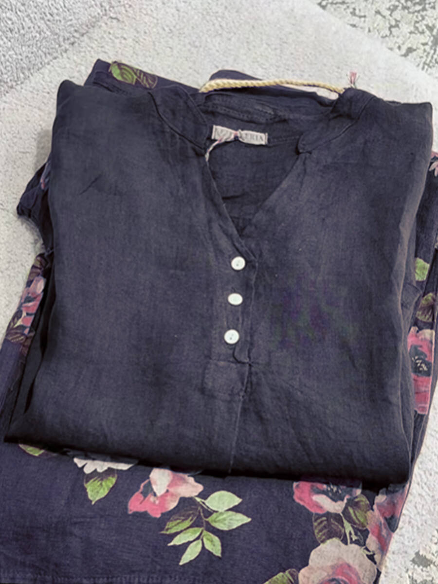 🔥Summer Arrivals🌟Women's  Casual Cotton And Linen Shirt