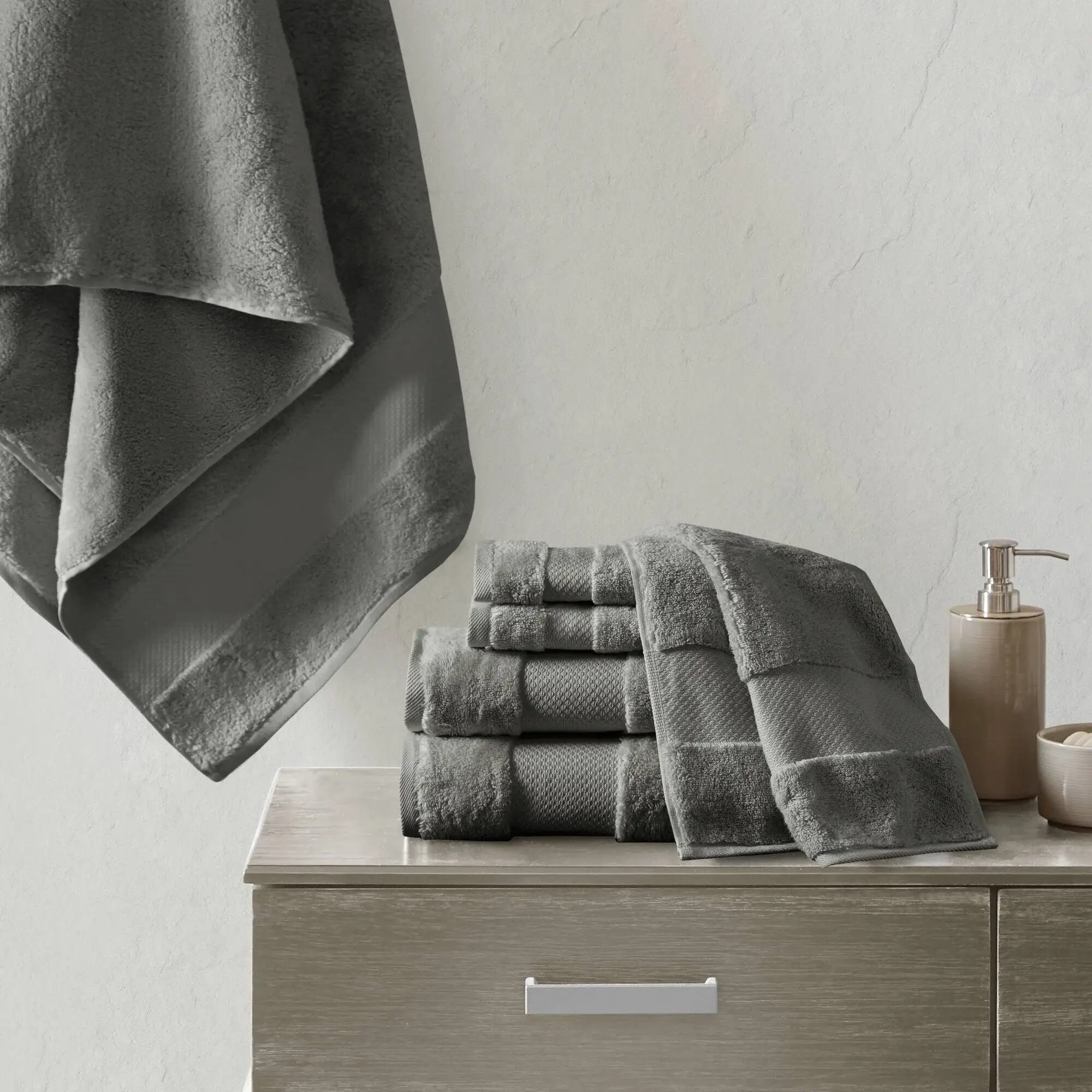 Madison Park Signature Turkish Cotton 6-piece Bath Towel Set
