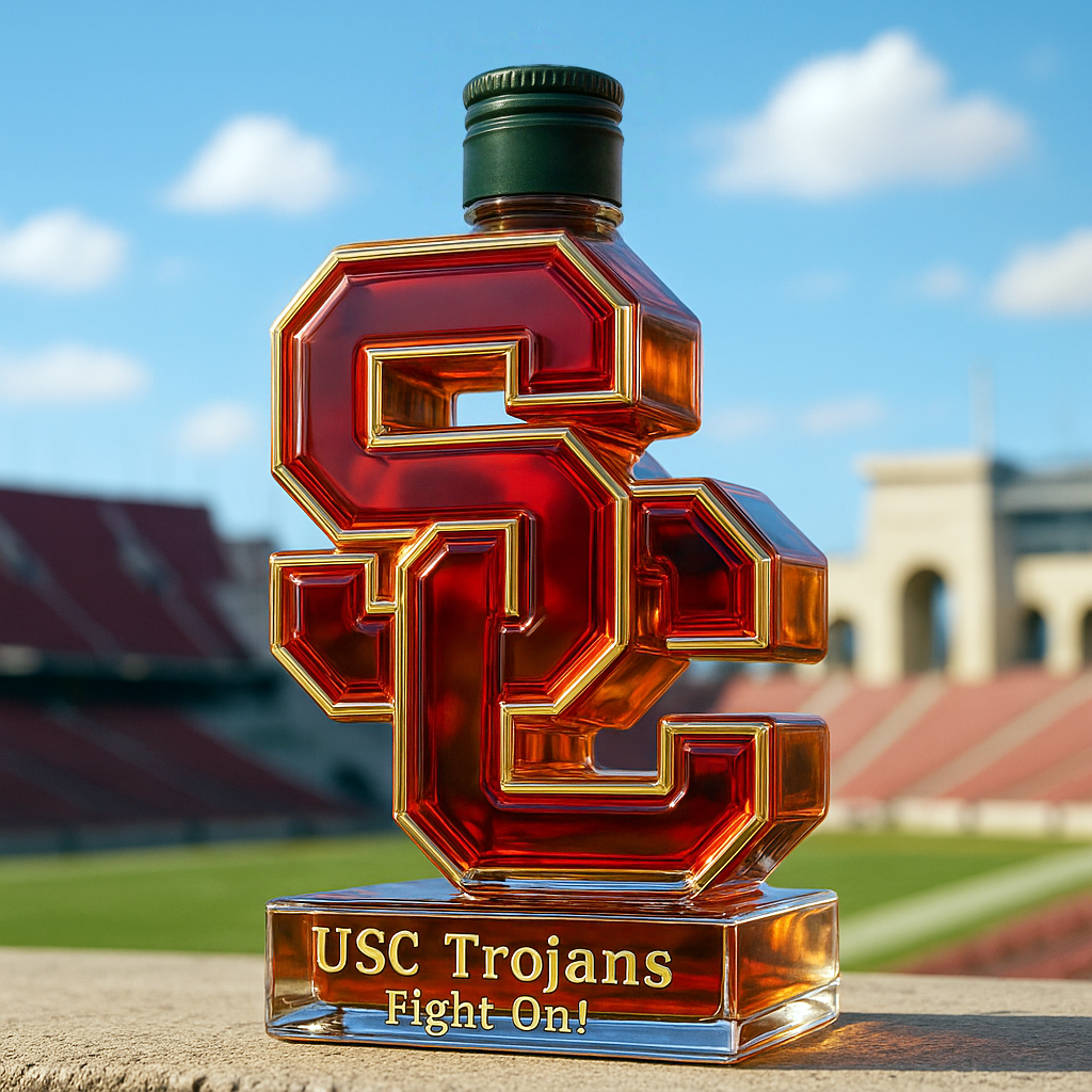 USC Trojans Limited-Edition Whiskey Bottle