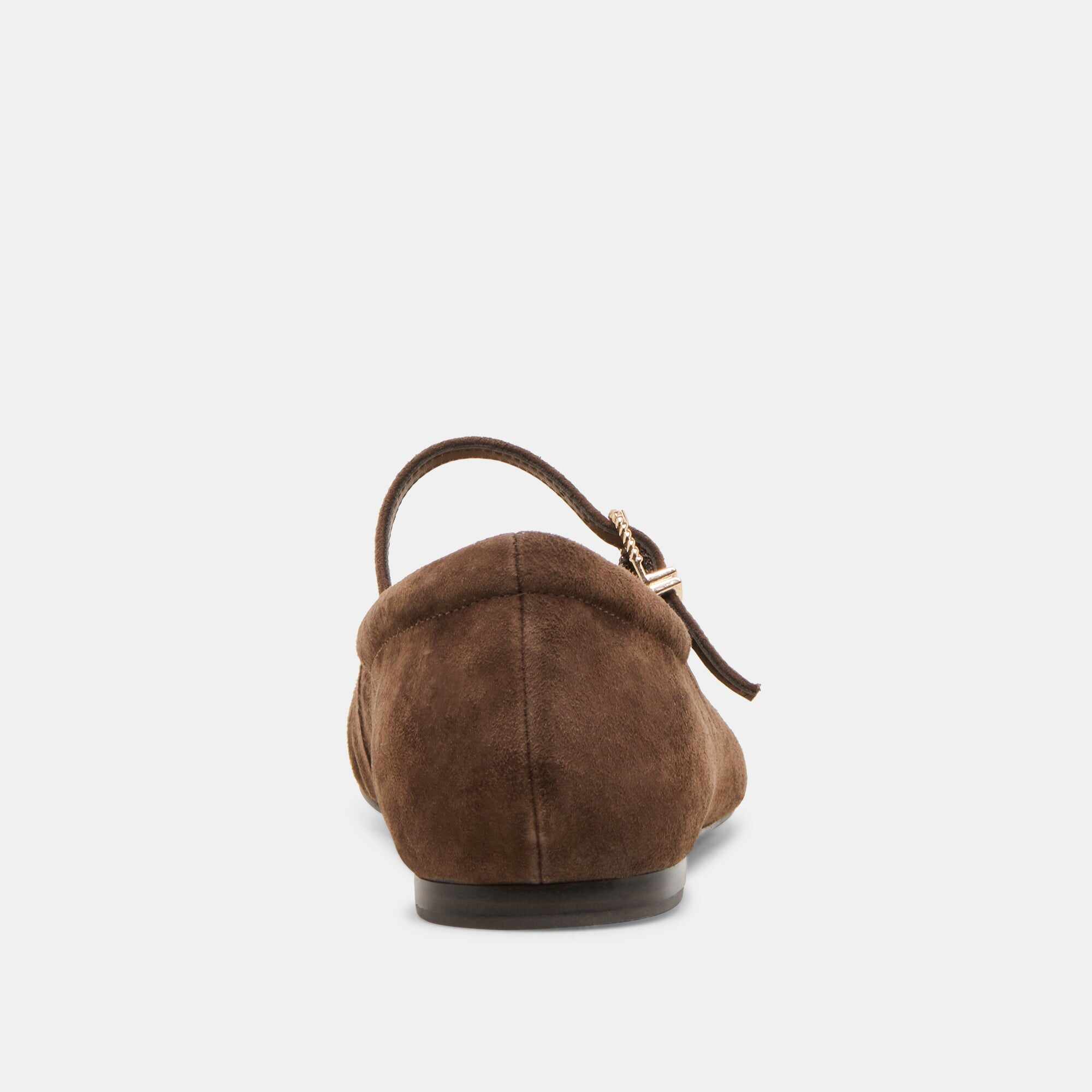 REYES BALLET FLATS DK BROWN SUEDE