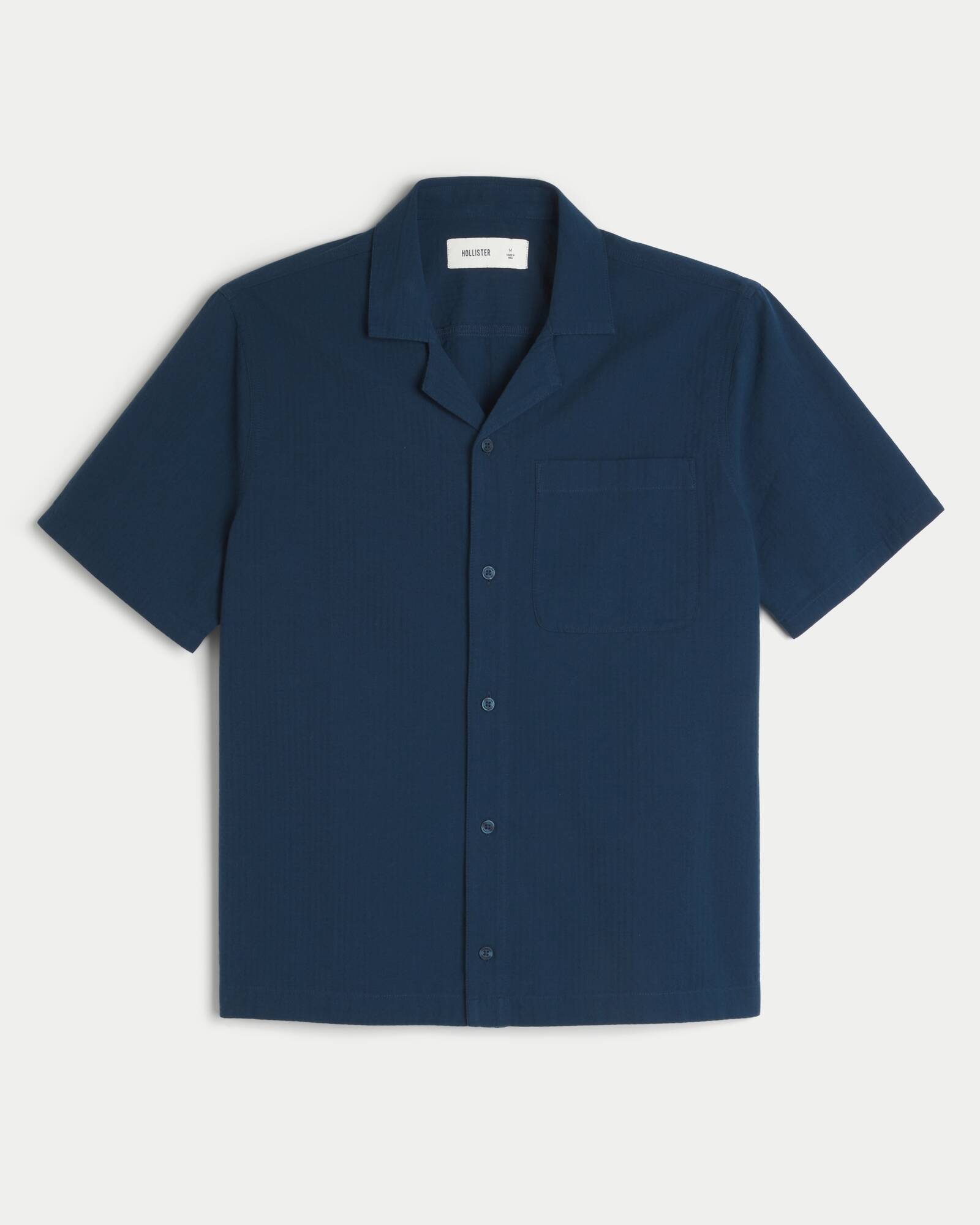 Short-Sleeve Seersucker Shirt