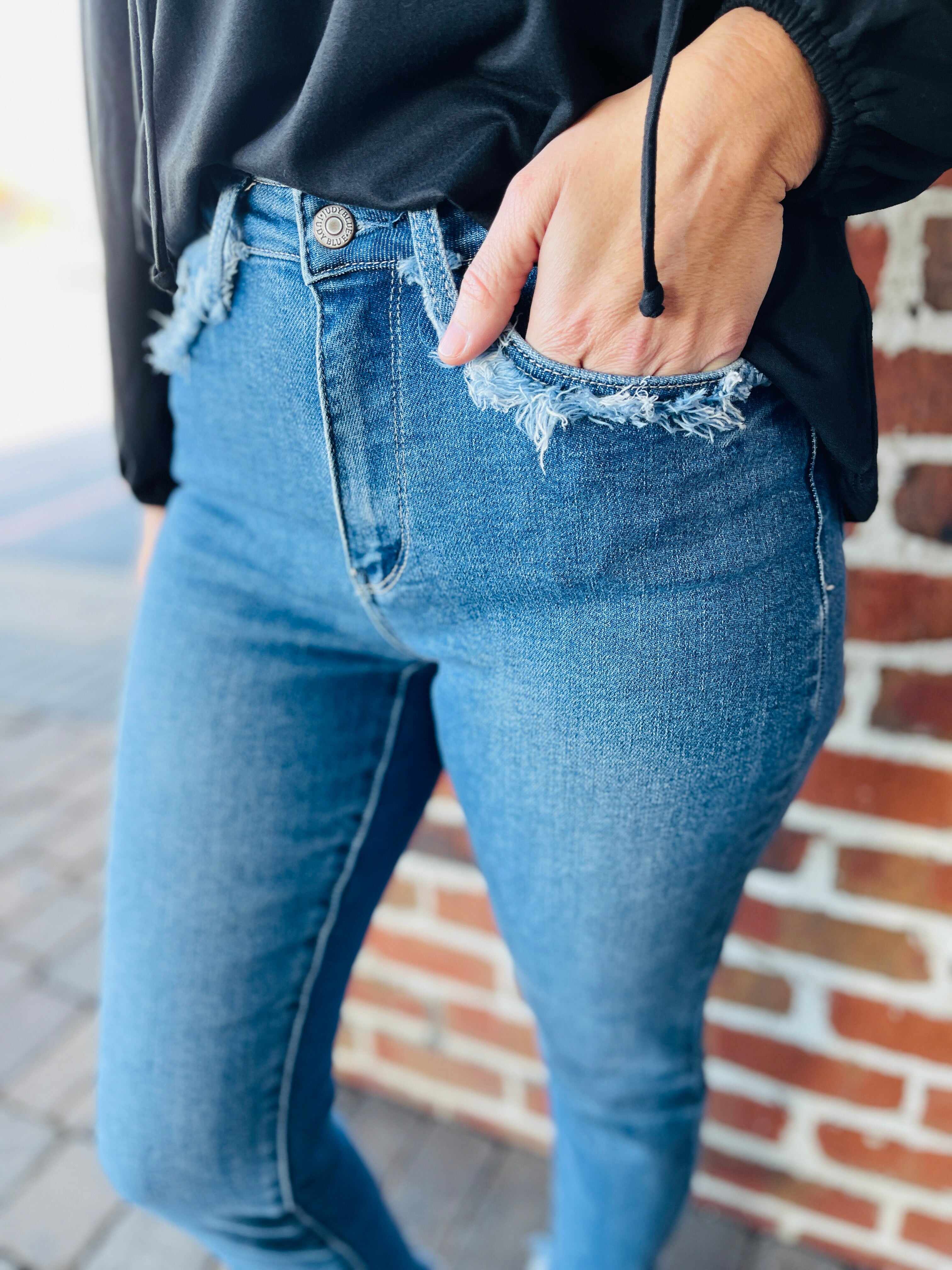 PLUS/REG On The Fringe Slim Fit Jeans