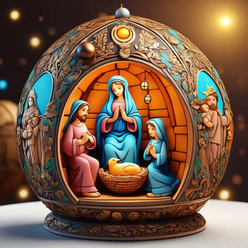 Nativity Ball Christmas Decor