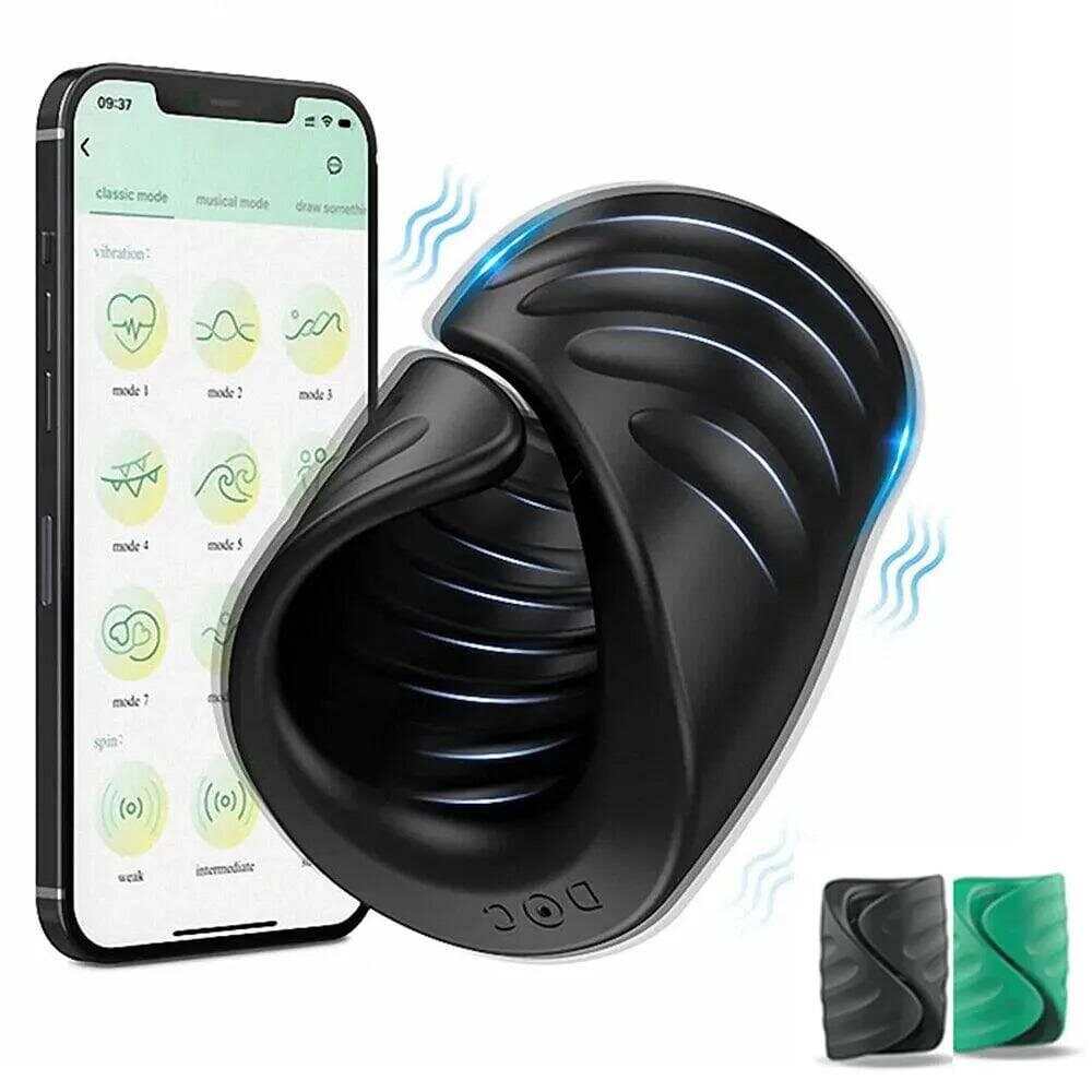 PASSION PULSE APP-Controlled Glans Trainer & Delay Cock Ring Vibrator